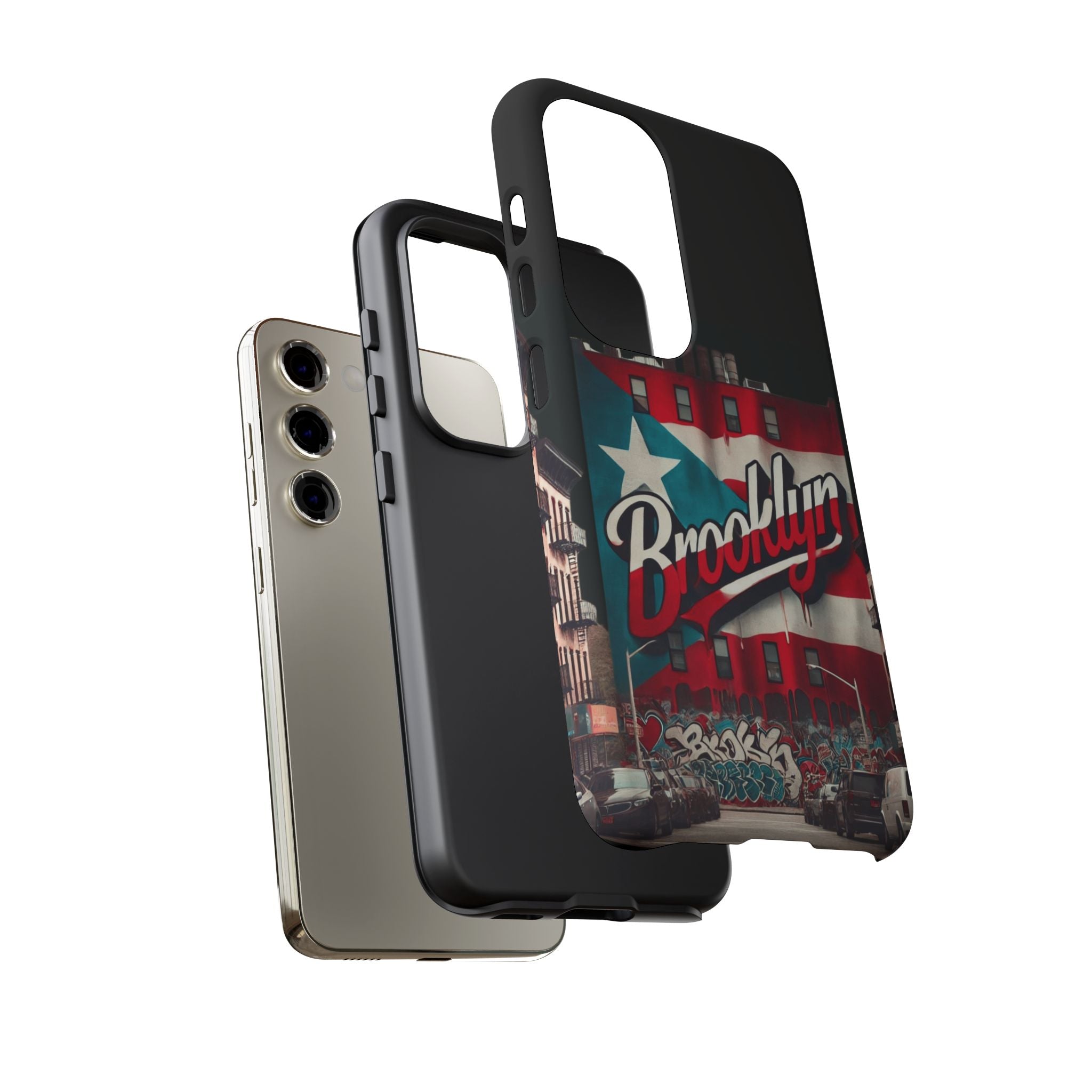 Brooklyn Street Art Phone Case  Urban Graffiti Protective Cover