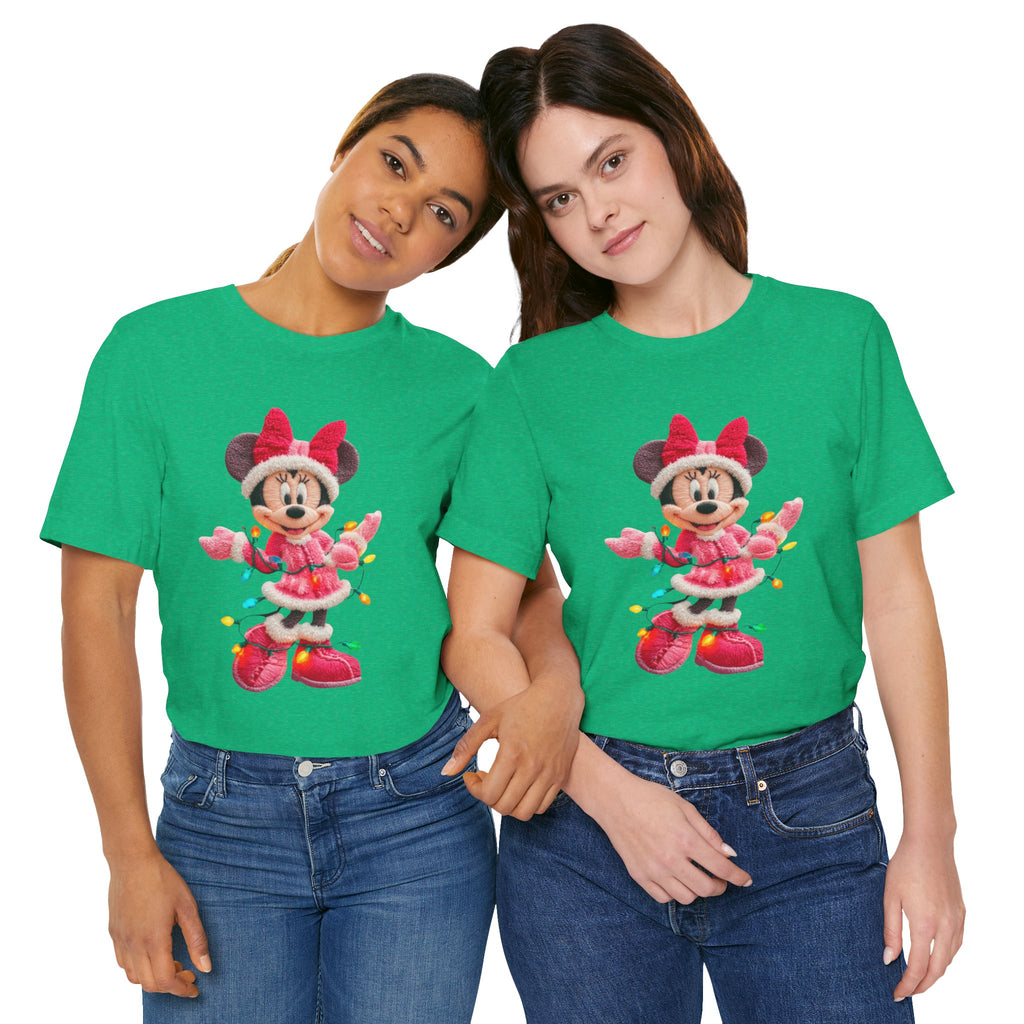 Minnie Mouse Holiday Lights T-Shirt Festive Holiday Designs