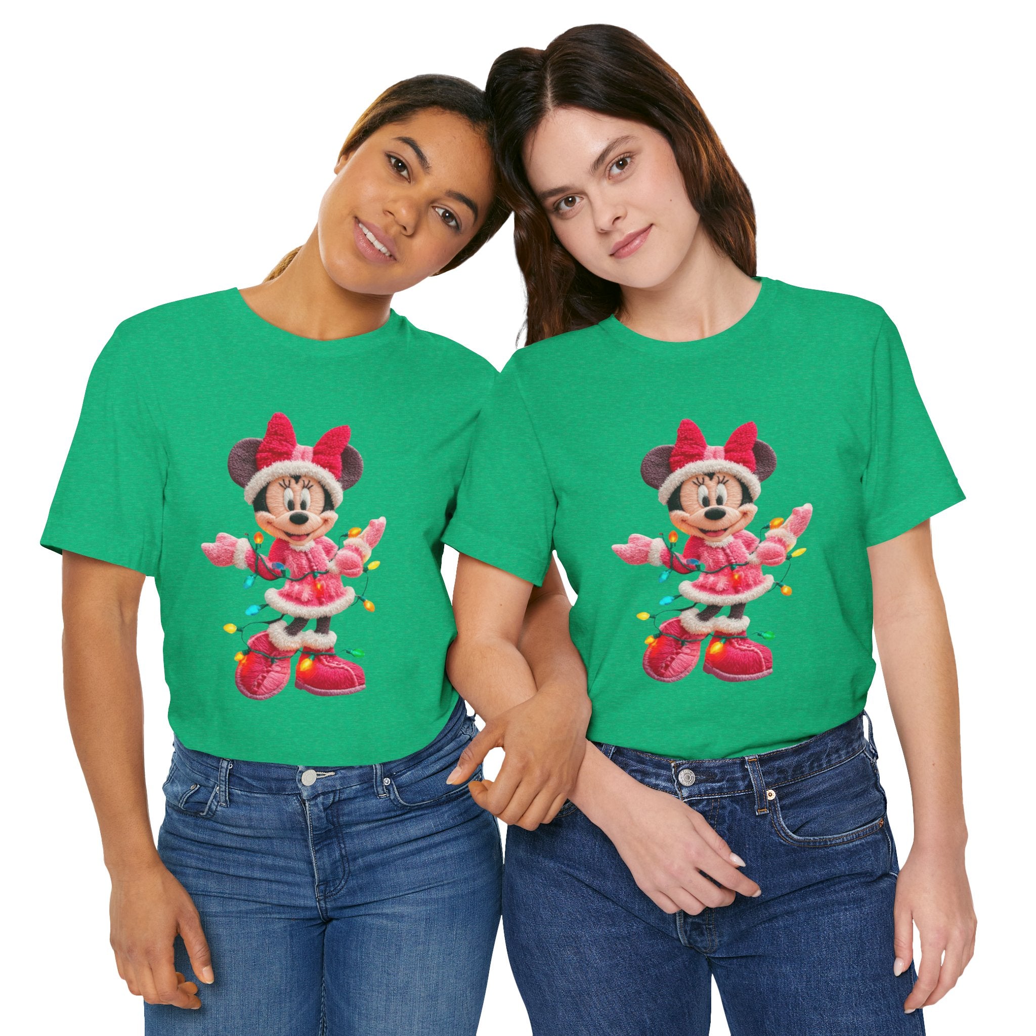Minnie Mouse Holiday Lights T-Shirt Festive Holiday Designs