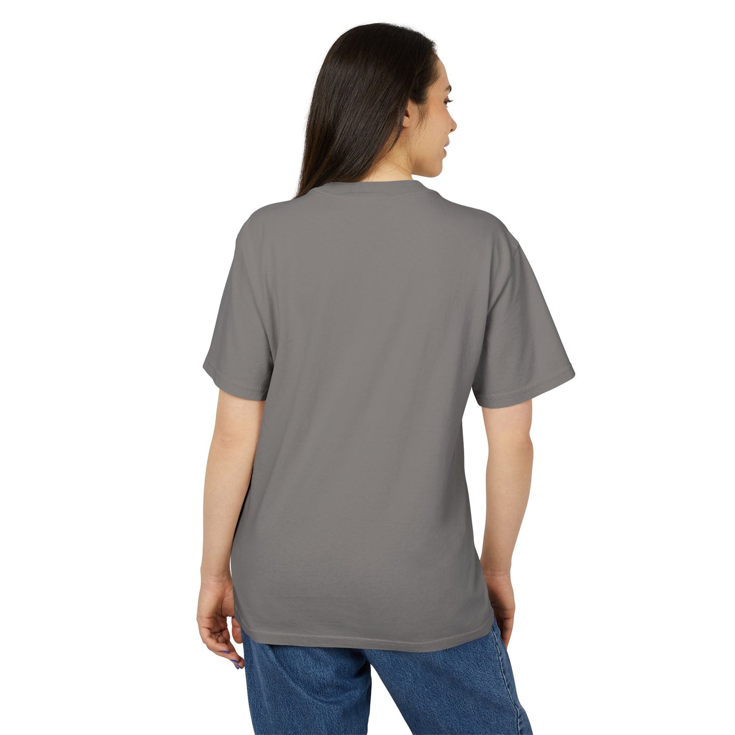 ✨ Let your outfit reflect your inner peace. Unisex Heavy Faded Tee with Whimsical Floral Design, Cute Gift, Casual Wear, Spring Style, Everyday Comfort