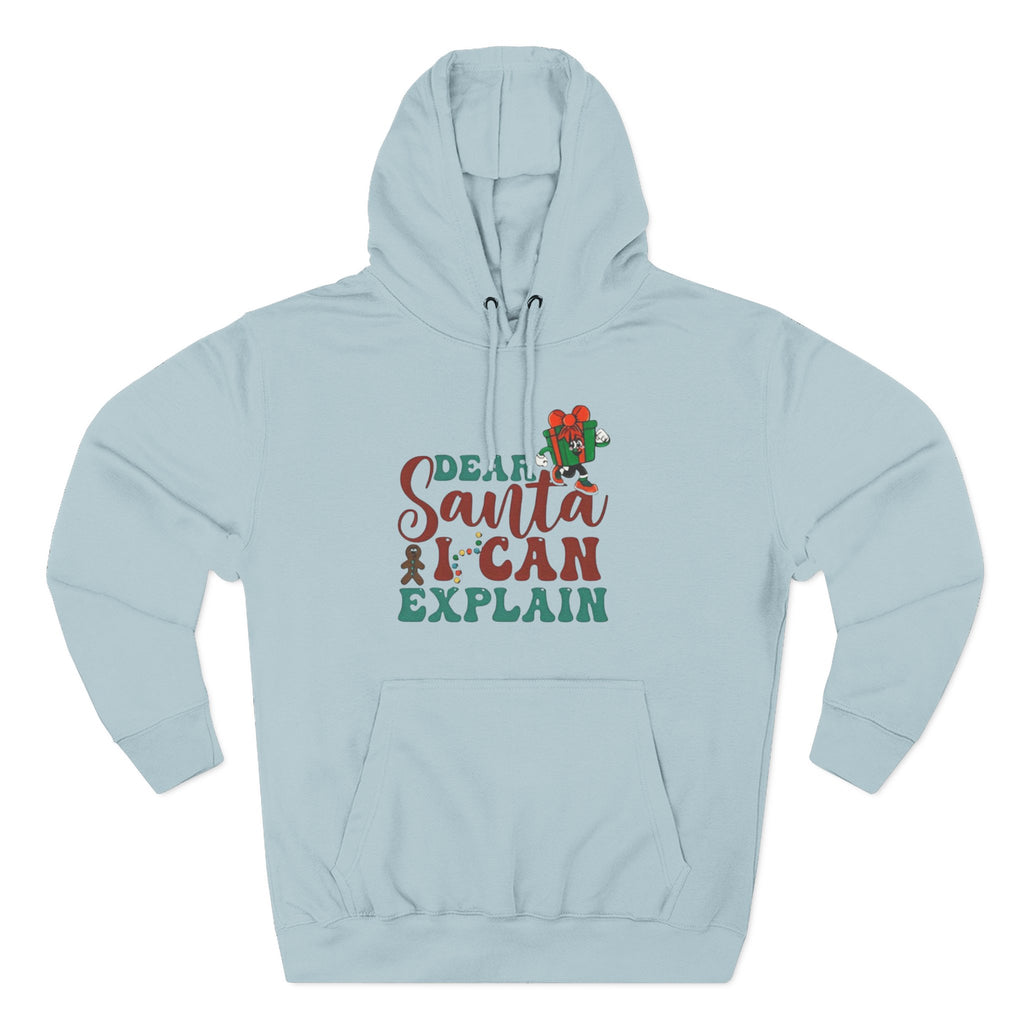 Christmas Hoodie “Dear Santa I Can Explain” Funny Holiday Pullover Christmas T-Shirts and Sweatshirts Collection