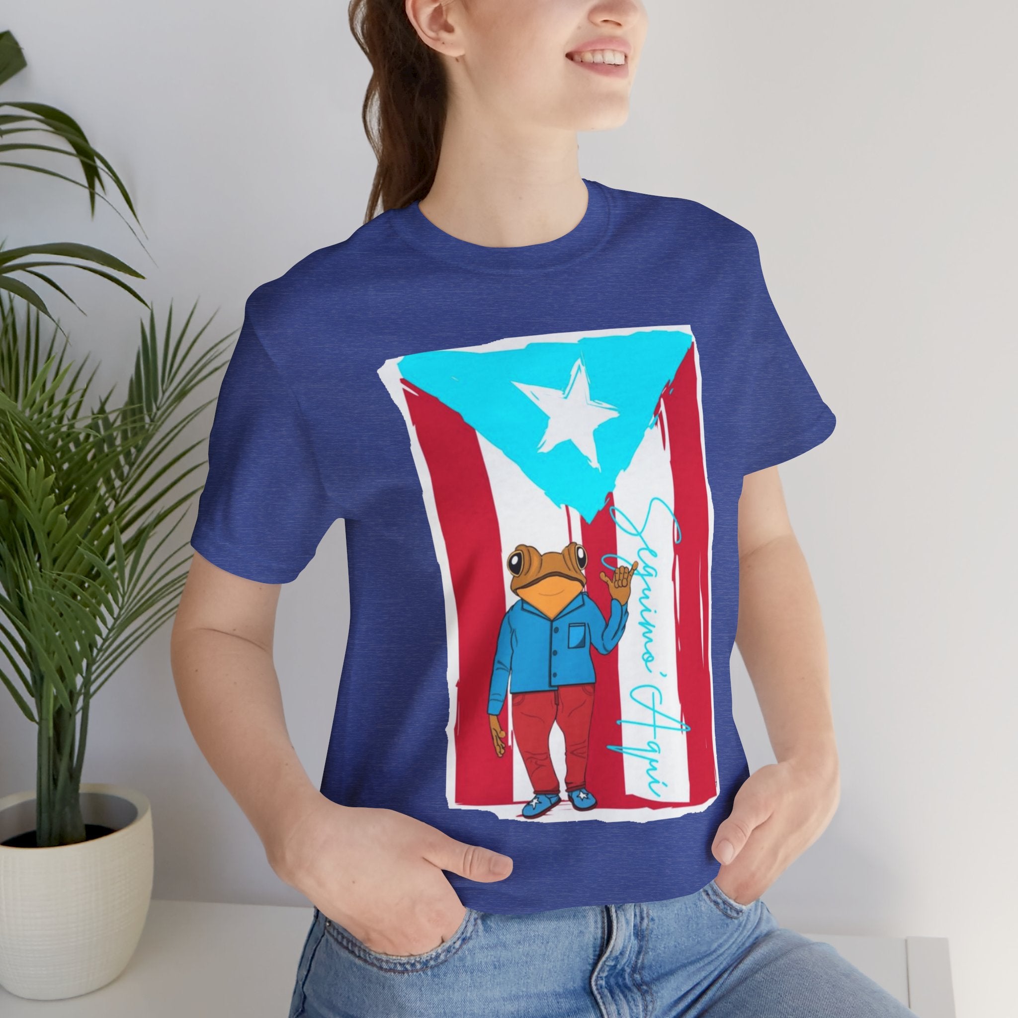 Puerto Rican Coqui Flag T‑Shirt  Boricua Pride Tee