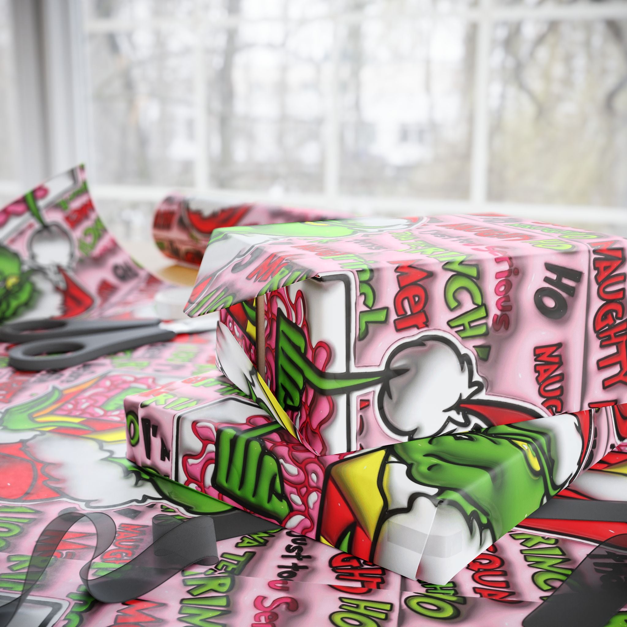 Festive Wrapping Paper – Whimsical Holiday Gift Wrap | Christmas Paper Roll | Fun & Unique Gift Packaging