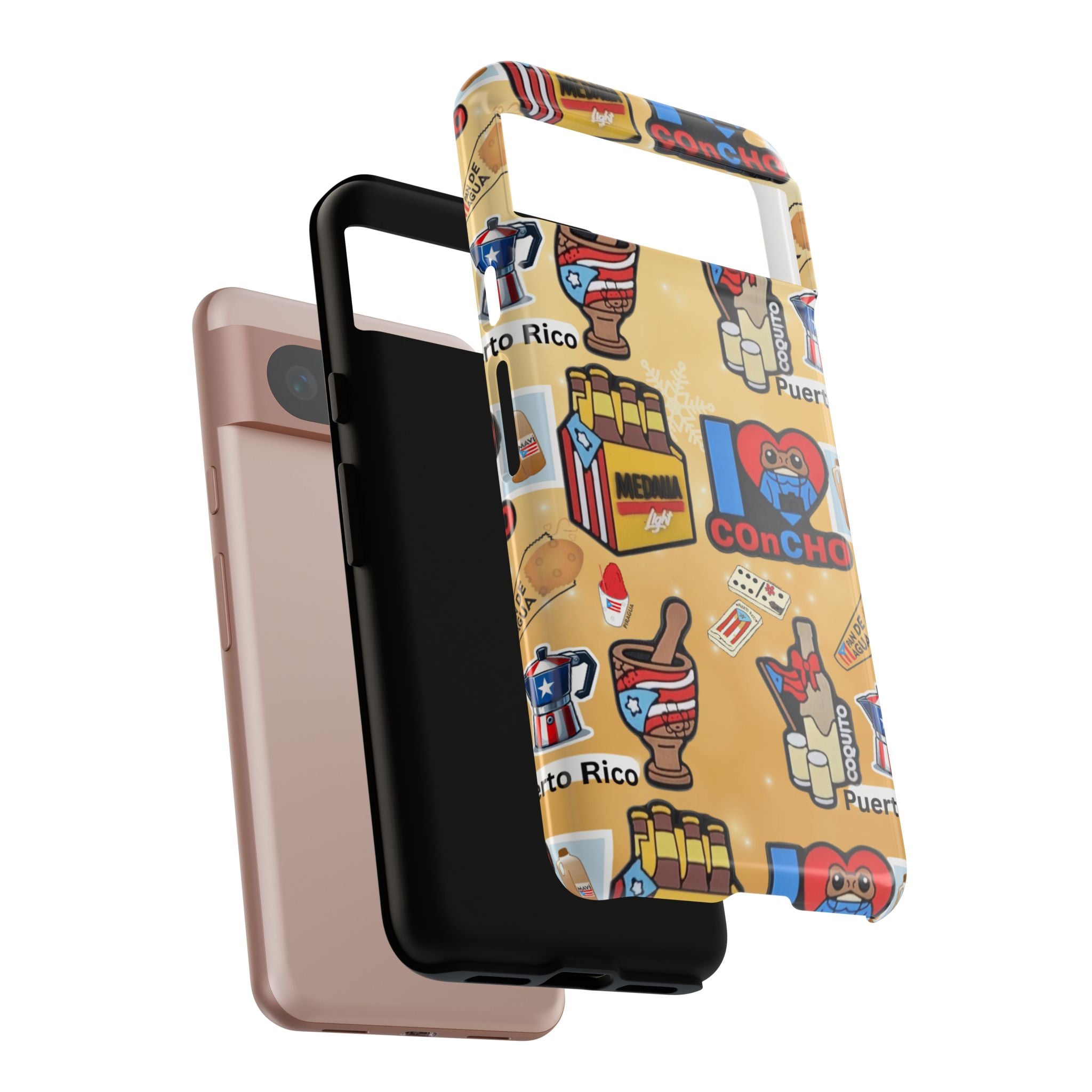 Puerto Rico Sticker Collage Tough Case  ‘I  Concho’ Pattern Phone Case