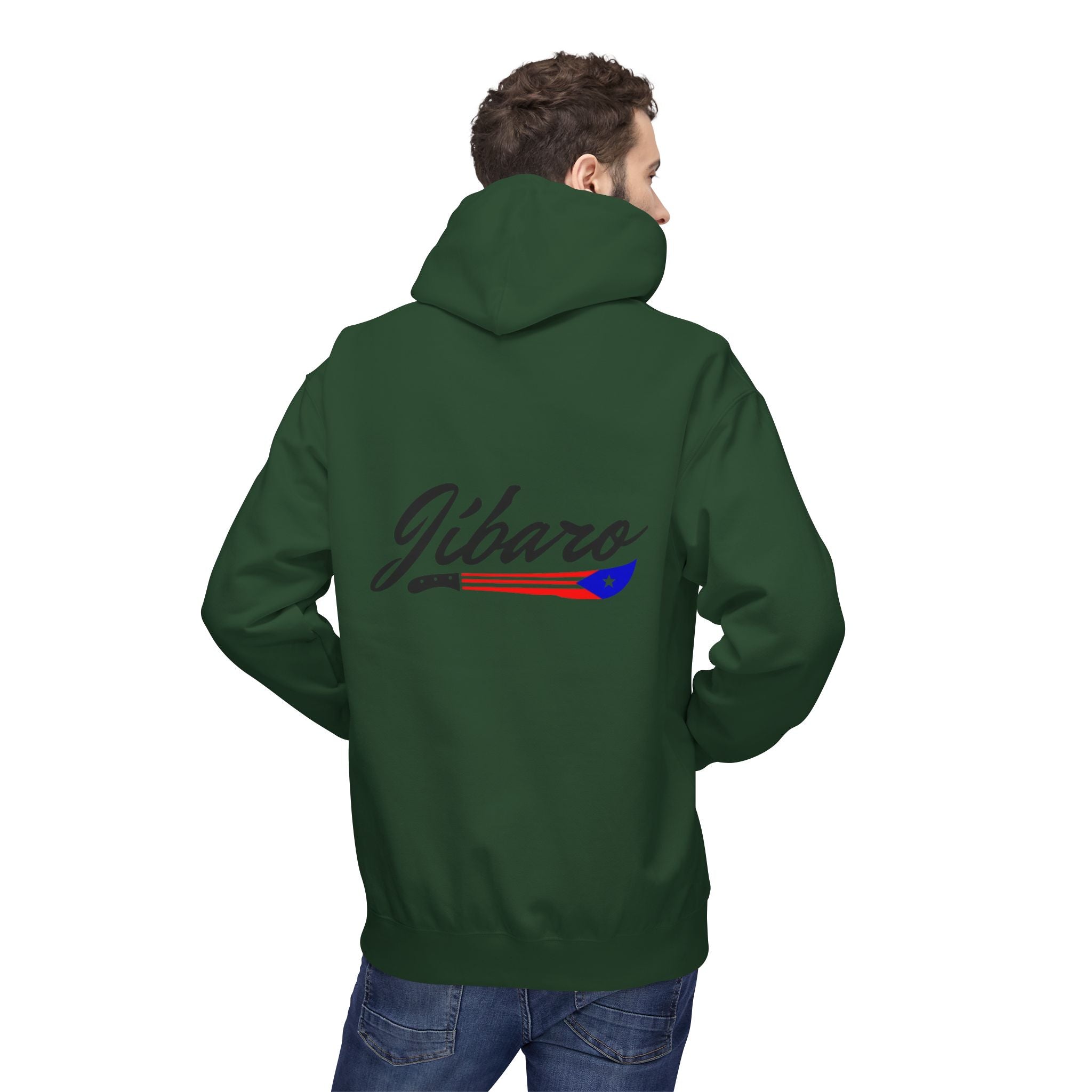 Gíbaro Hoodie  Puerto Rican Pride Pullover with Flag Machete Design