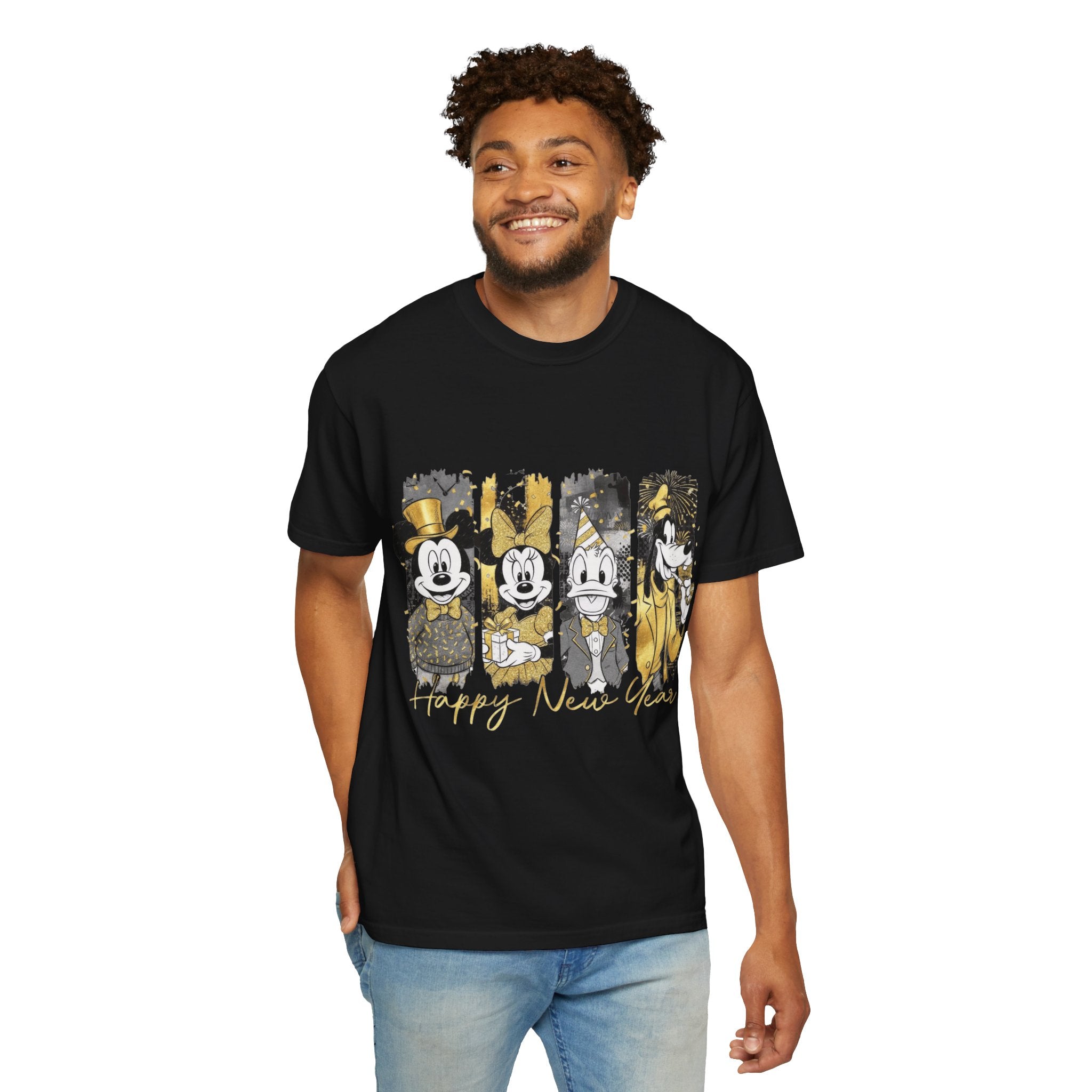 New Year Mickey & Friends T-Shirt  'Happy New Year' Graphic Tee