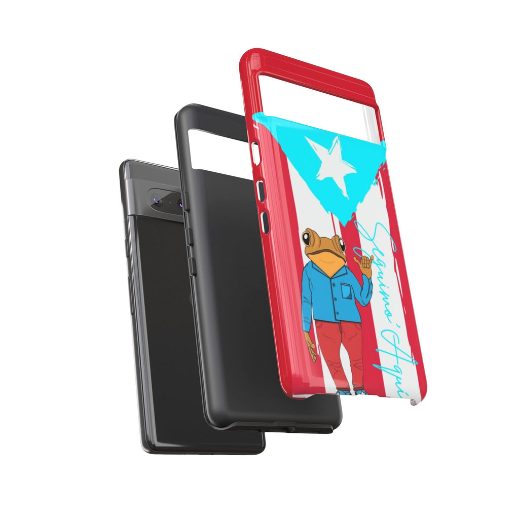 Puerto Rican Flag Frog Design ("Señorita Hops")Phone Case Isla del Encanto Phone Case – Puerto Rican Style