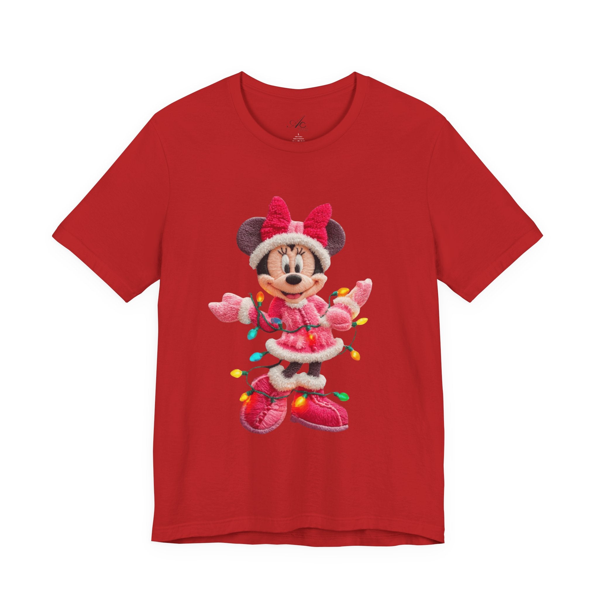 Minnie Mouse Holiday Lights T-Shirt Festive Holiday Designs