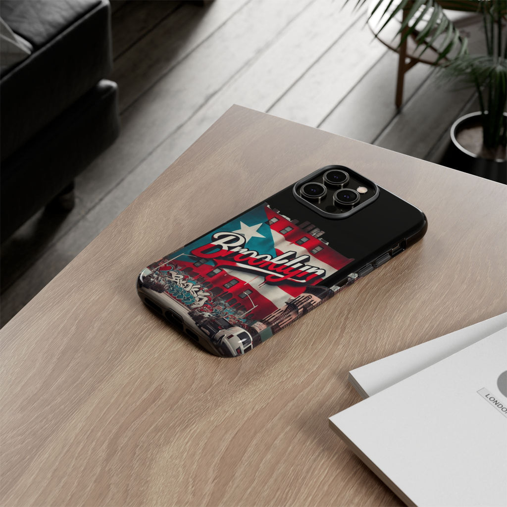 Brooklyn Street Art Phone Case  Urban Graffiti Protective Cover