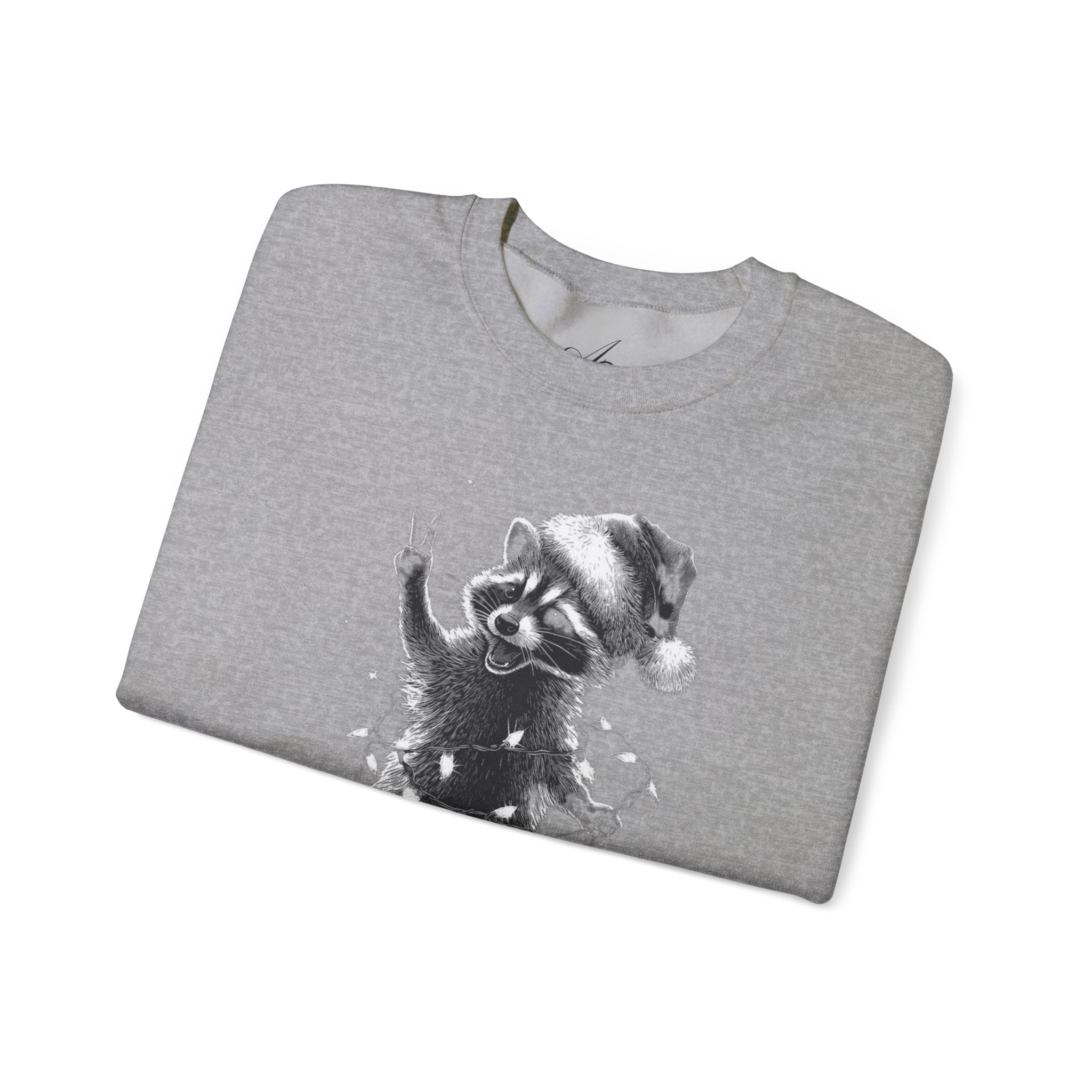 Holiday Raccoon Crewneck Sweatshirt Christmas Tshirts and sweaters,