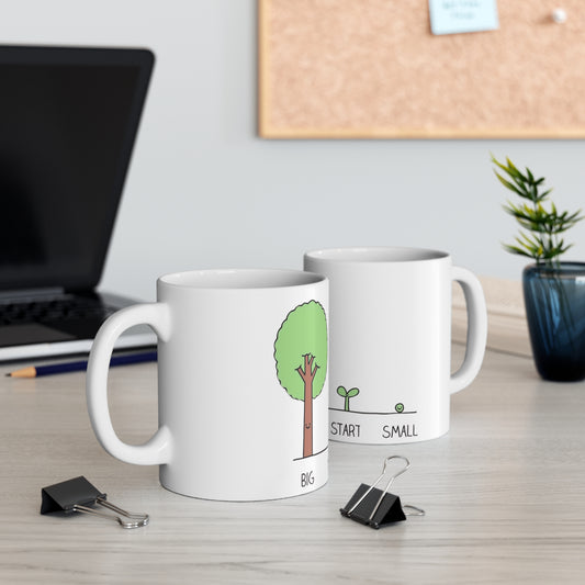 Start your day with meaning. Empowering Floral Mug | Power of Words | Inspirational Coffee Cup | Gift for Friends | Positive Affirmation | Home Decor | Self-Love