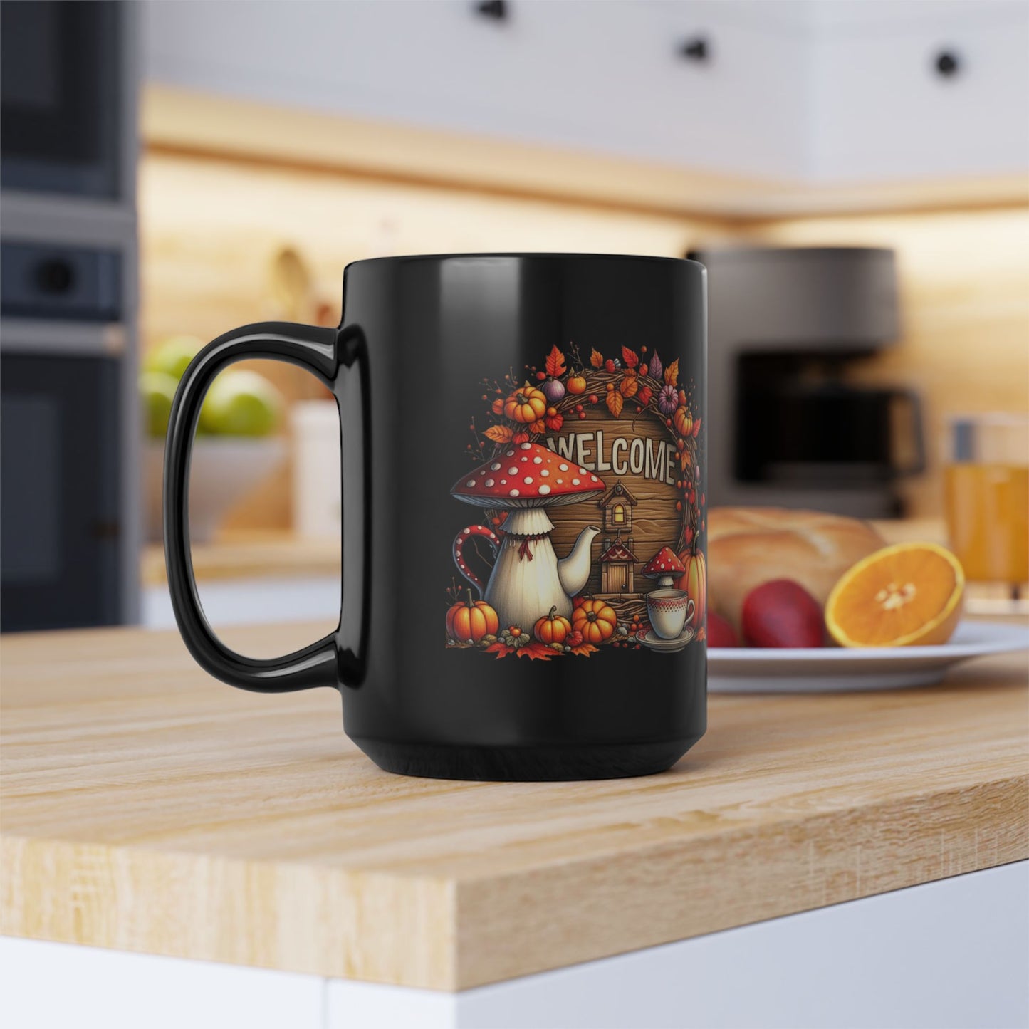 Fall Coffee Mug Cozy Autumn Quote Cup Pumpkin Season Gift Cozy Fall Welcome Mug