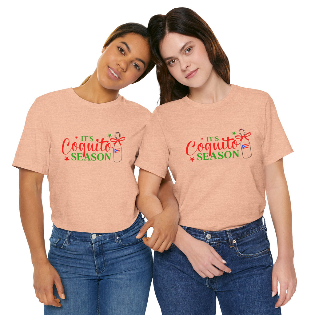 It's Coquito Season T-Shirt - Christmas Puerto Rican Holiday Cocktail Tee