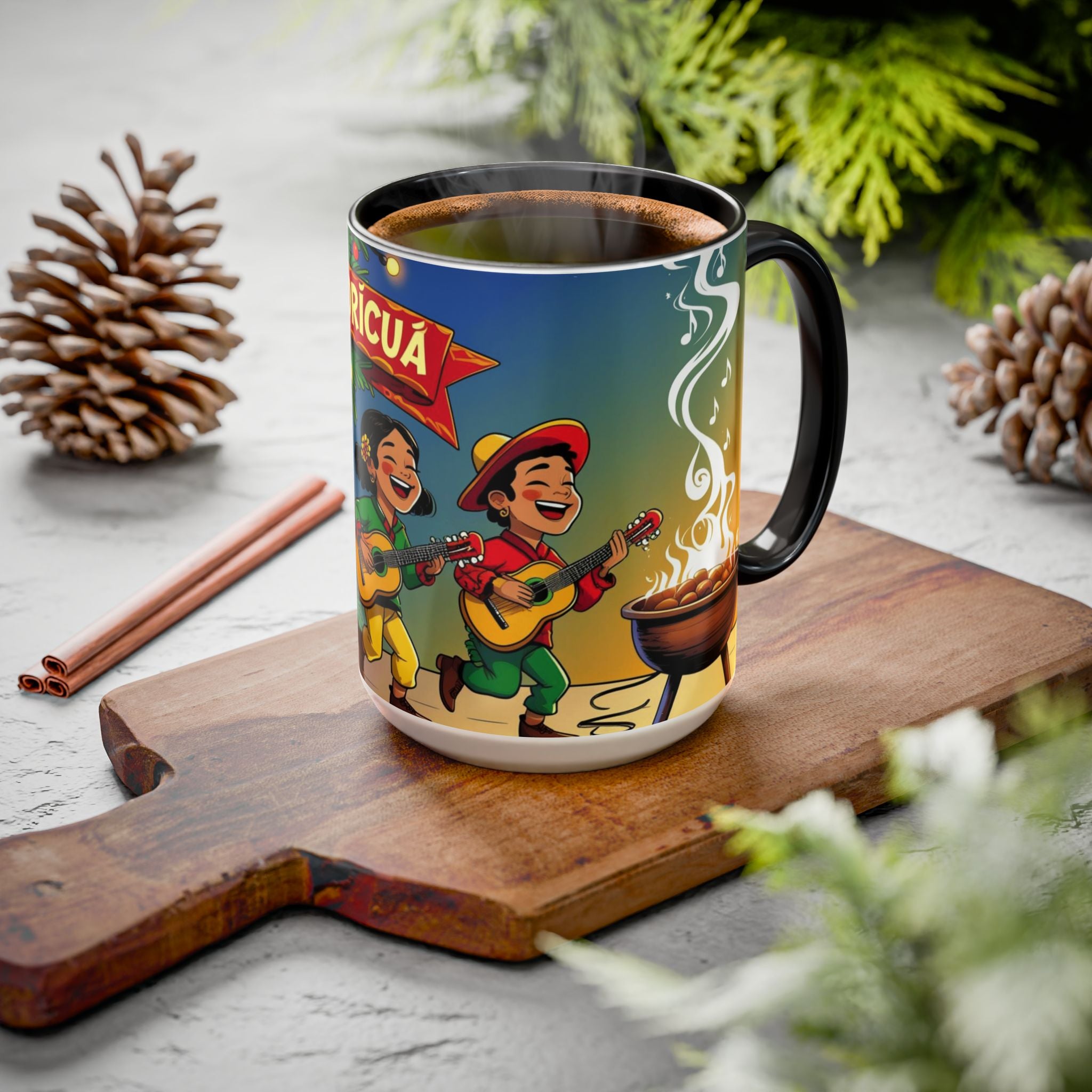 Navidad Boricua Mug Vibrant Puerto Rican Celebration Mug
