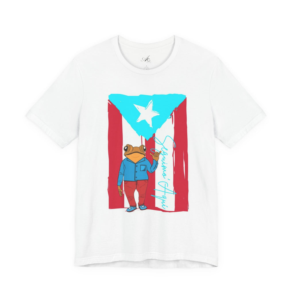 Puerto Rican Coqui Flag T‑Shirt  Boricua Pride Tee