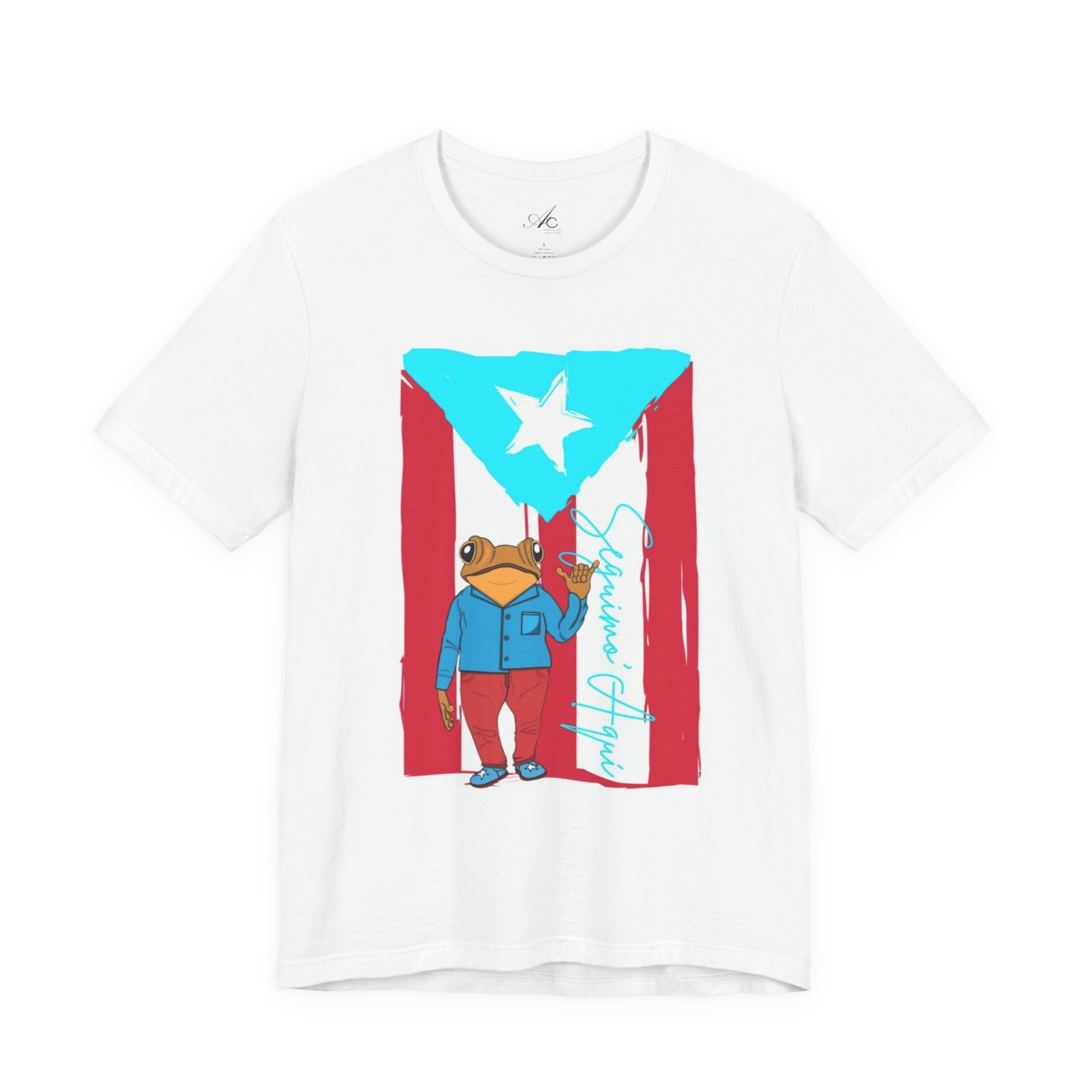 Puerto Rican Coqui Flag T‑Shirt  Boricua Pride Tee