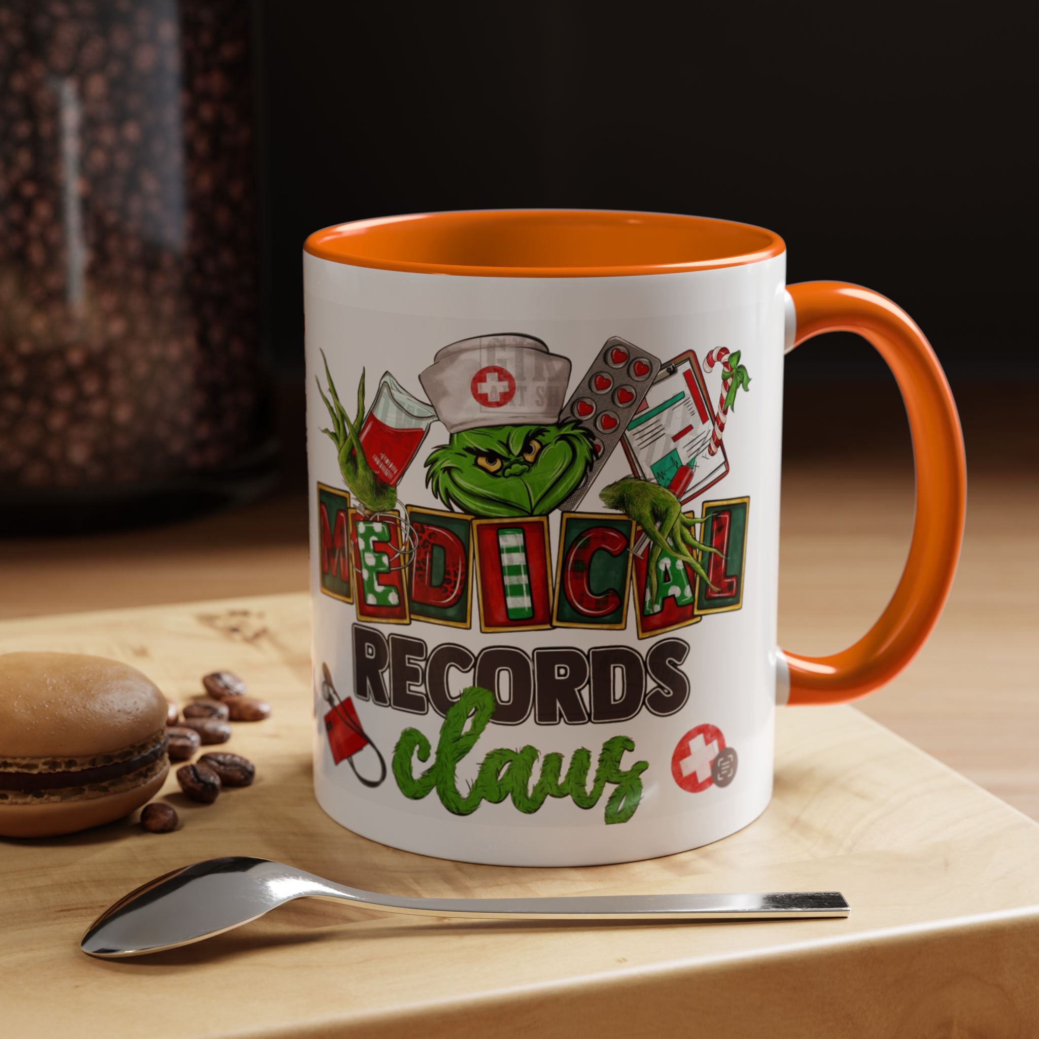 Medical Records Claus Coffee Mug — Funny Holiday Nurse & Medical Staff Gift (11/15oz) Medical Christmas Mug,