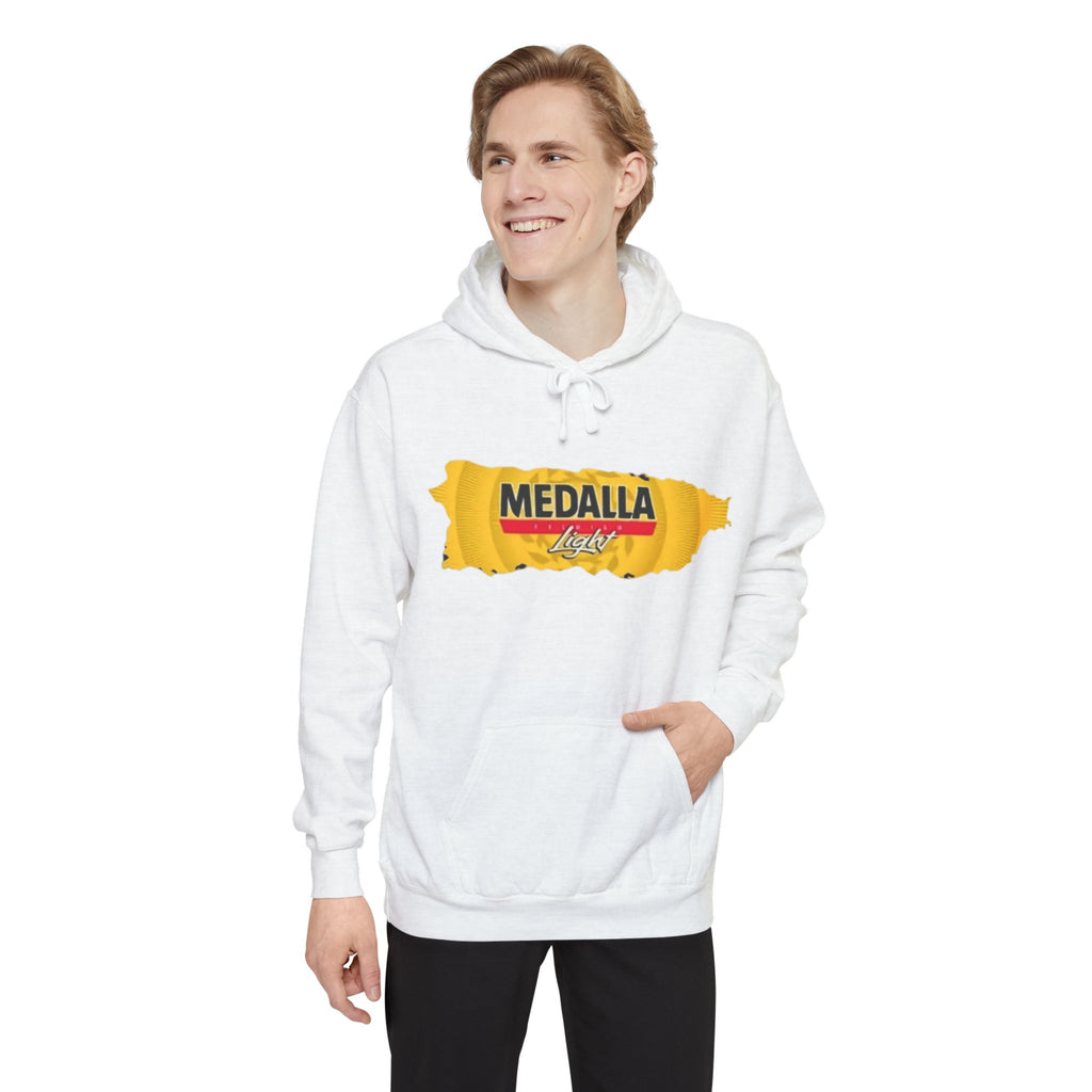 Medalla Light Logo Hoodie Vintage Beer Brand Pullover Puerto Rico Navidade