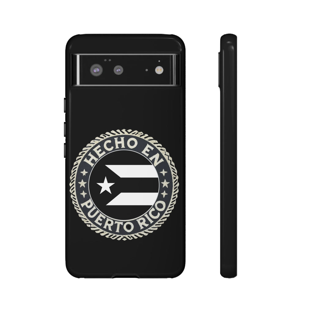 Hecho en Puerto Rico Phone Case  Puerto Rican Flag Emblem Tough Protective Cover