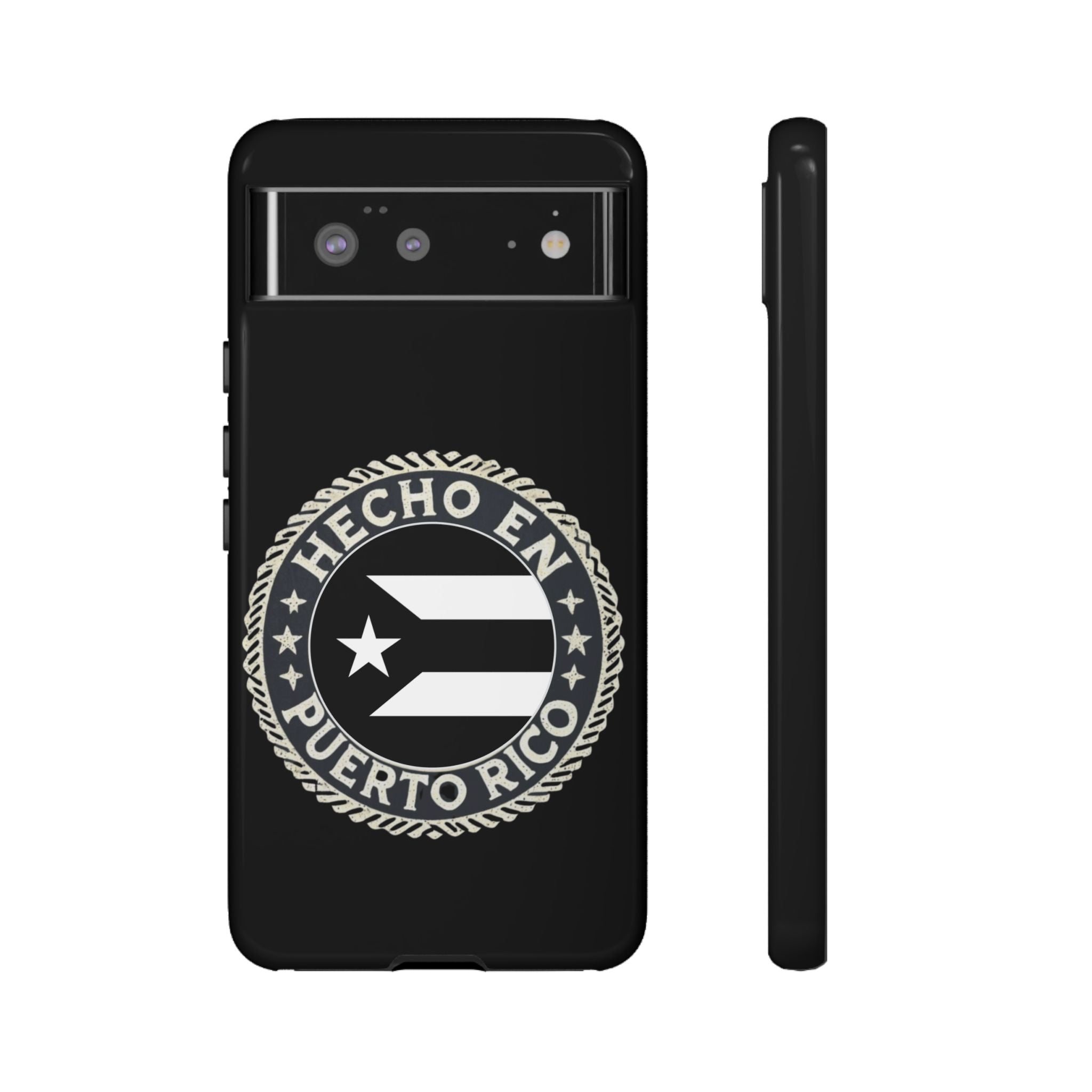 Hecho en Puerto Rico Phone Case  Puerto Rican Flag Emblem Tough Protective Cover