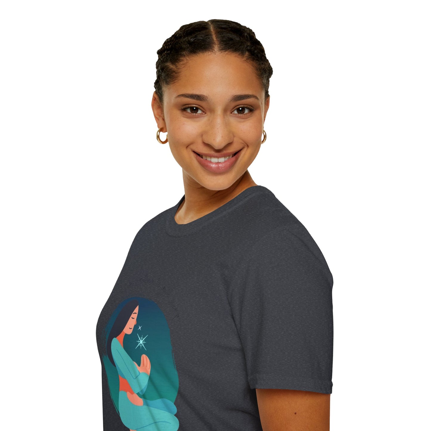 Wear Your Peace. Meditative Goddess T-Shirt, Mindfulness Apparel, Spiritual Gift, Yoga Tee, Relaxation Wear, Inspirational Top