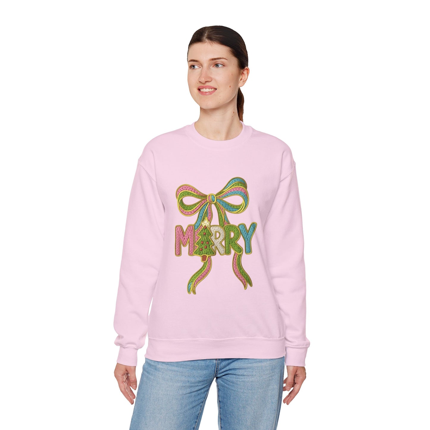 Festive Holiday Designs and Quotes Candy Christmas Tree Sweatshirt — Holiday Candyland Crewneck