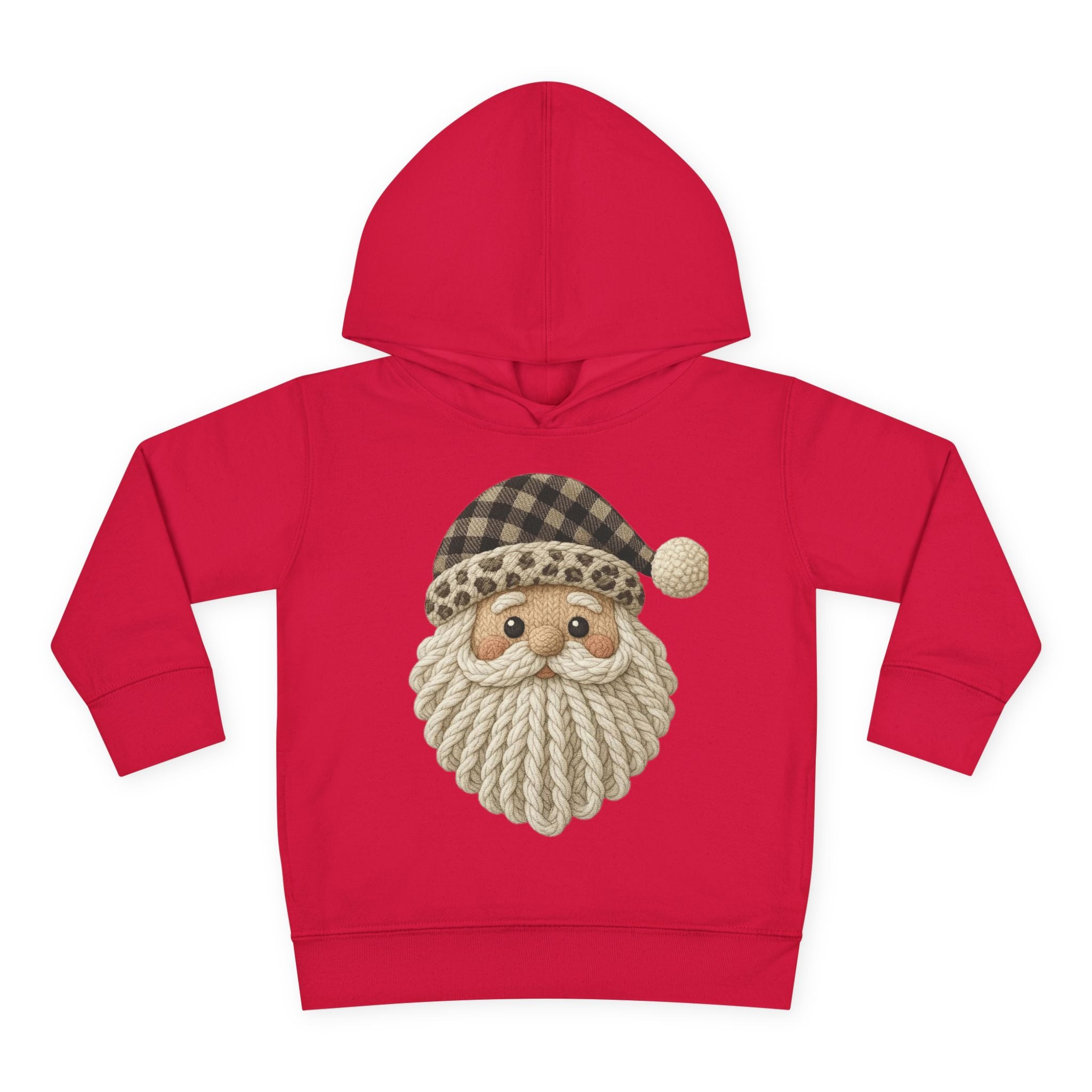 Toddler Hoodie  Cozy Plaid Santa Gnome Pullover