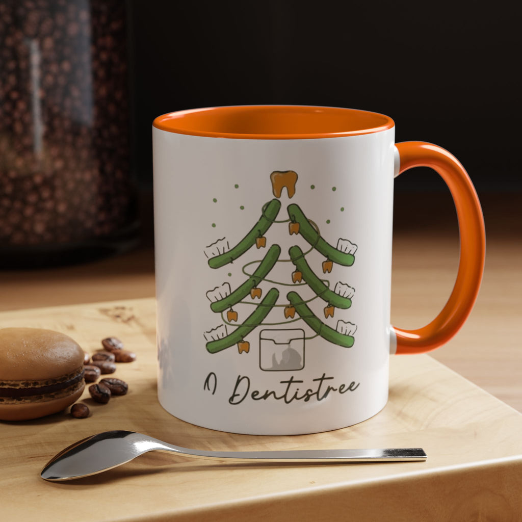 Dentist Christmas Mug - 'A Dentistree' Holiday Coffee Cup (11/15oz)