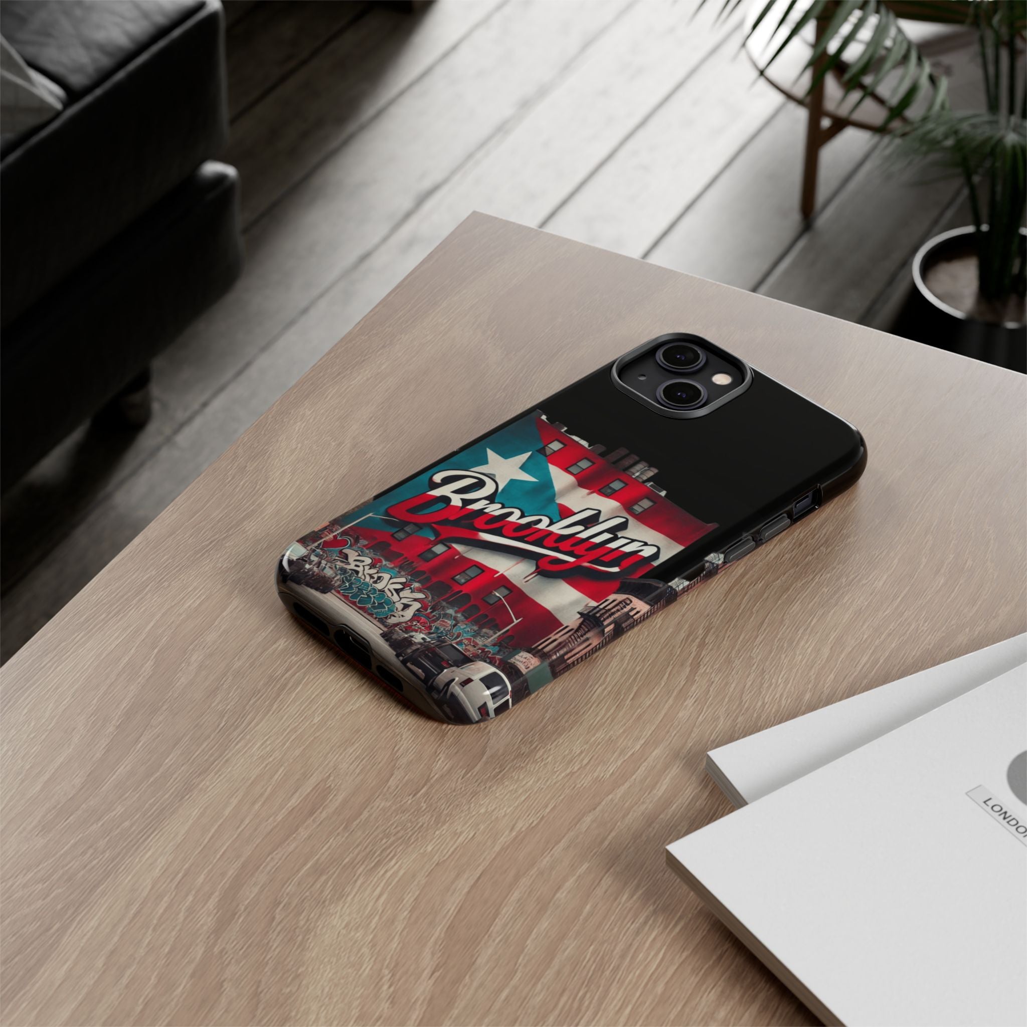 Brooklyn Street Art Phone Case  Urban Graffiti Protective Cover