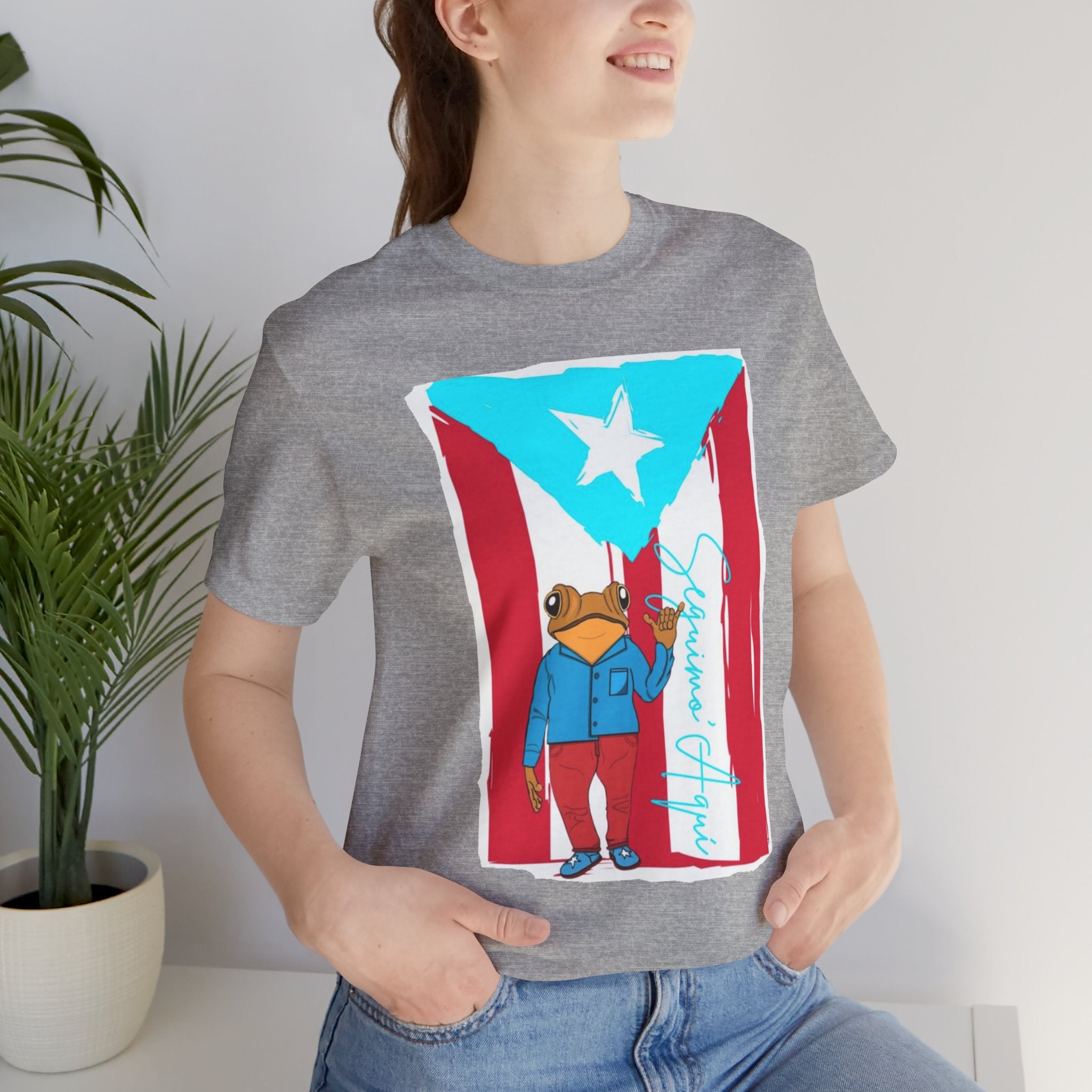Puerto Rican Coqui Flag T‑Shirt  Boricua Pride Tee
