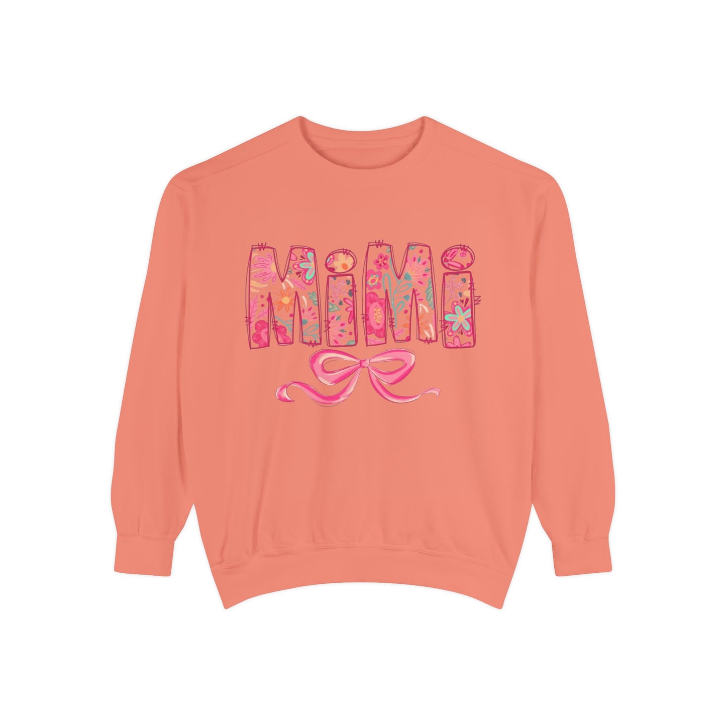 Mama Floral Sweatshirt  Pink Floral 'MAMA' Design with Bow