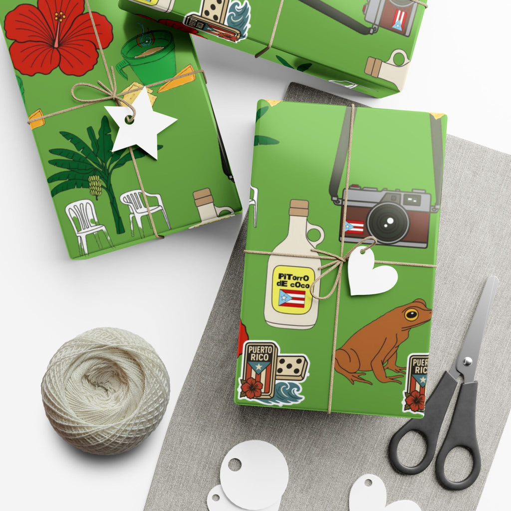Navidad en Puerto Rico Wrapping Paper – Festive Boricua Holiday Gift Wrap 🇵🇷🎄