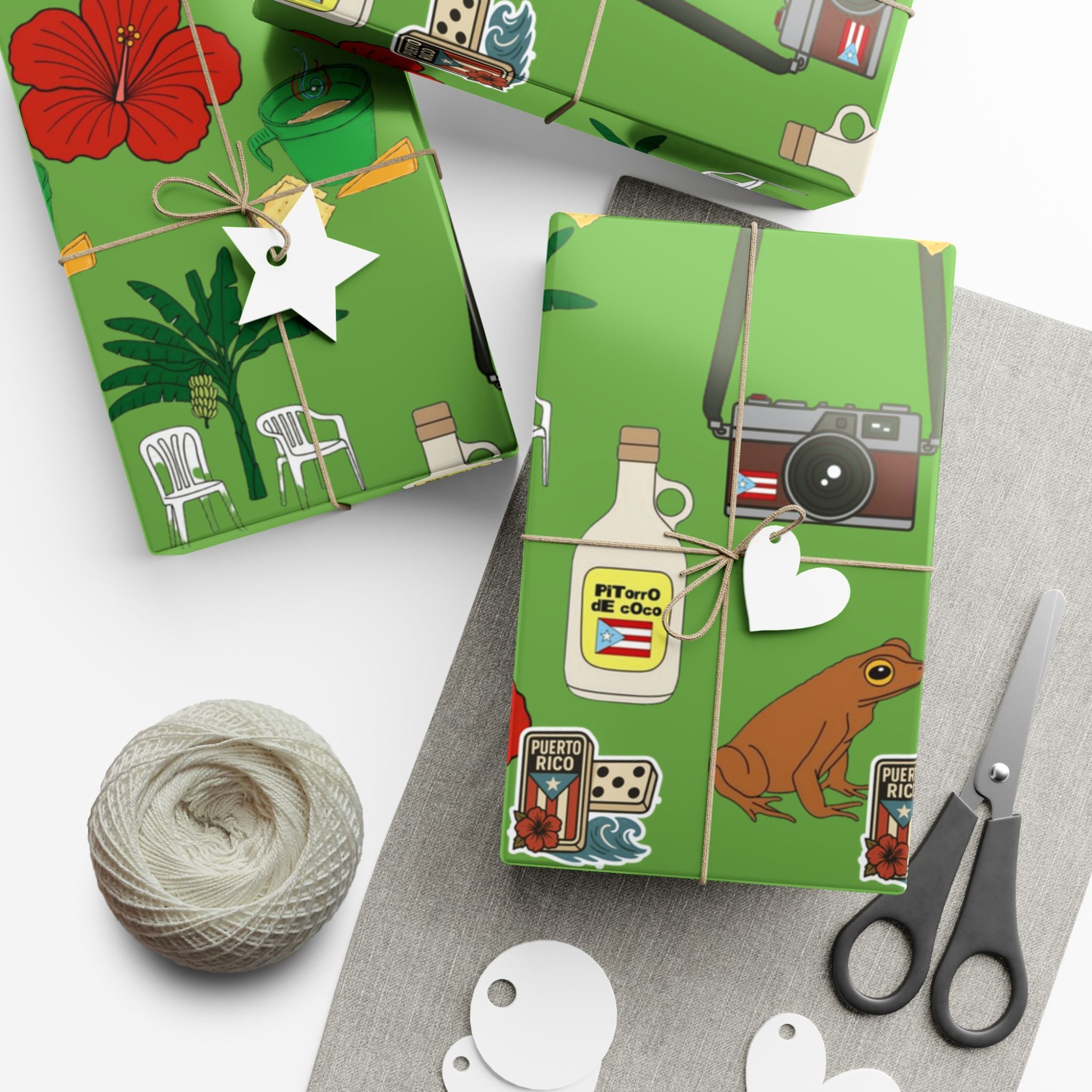 Navidad en Puerto Rico Wrapping Paper – Festive Boricua Holiday Gift Wrap 🇵🇷🎄