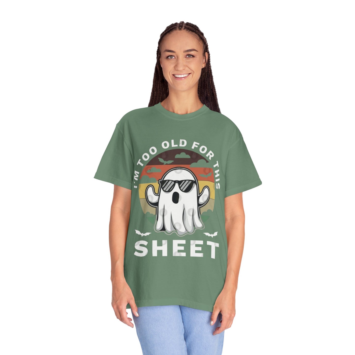 Ghostly Humor Unisex T-Shirt, Relaxed Vintage Tee, Halloween Apparel, Fun Gift, Casual Outfit, Quirky Statement Shirt, Ghost Sheet T-shirt