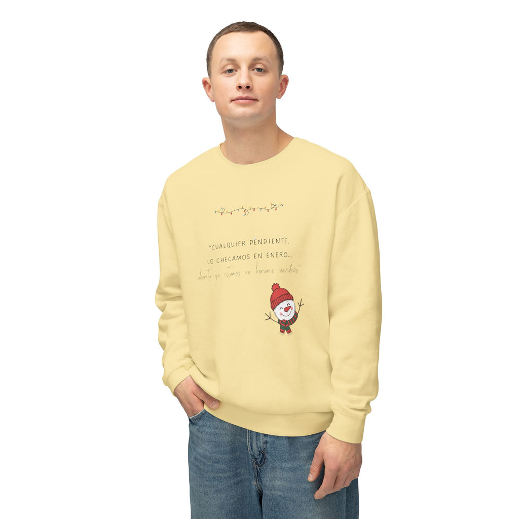 Snowman Crewneck Sweatshirt  Cute Holiday Snowman Pullover