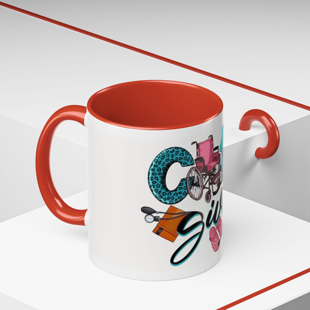 Nurse Given Accent Coffee Mug — Caregiver & Medical Equipment Design Christmas mug for all healthcare heroes
