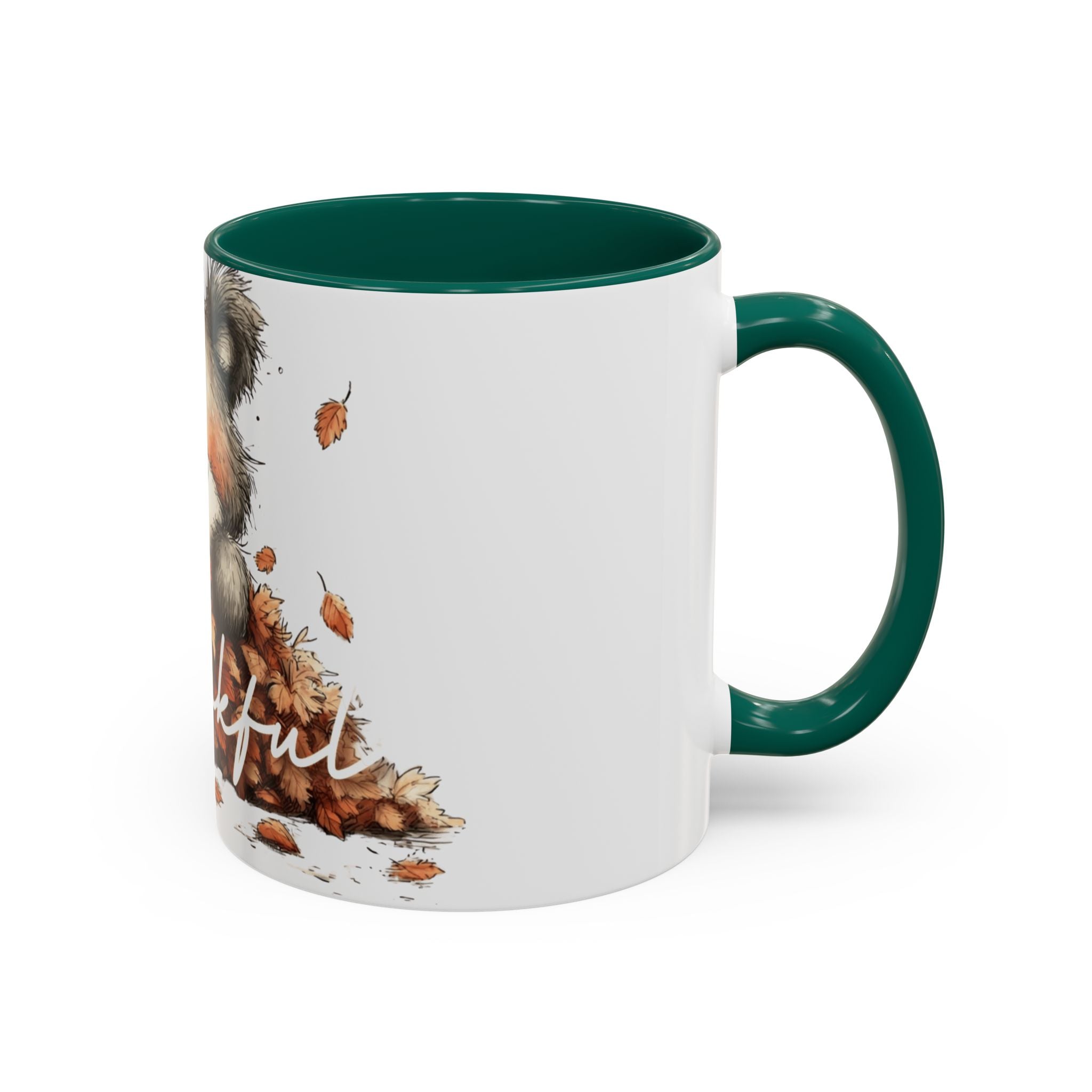 Thankful Bear Autumn Mug — Cute Fall Coffee Cup (11oz, 15oz)
