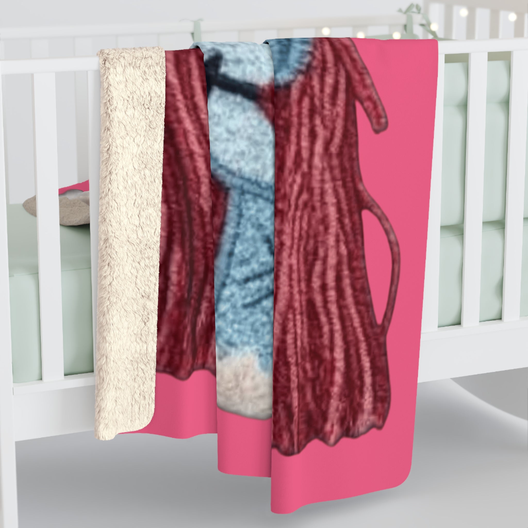 Magical Christmas Cartoon Blanket Christmas Sally Sherpa Fleece Blanket  Festive Tim Burton-Inspired Holiday Throw