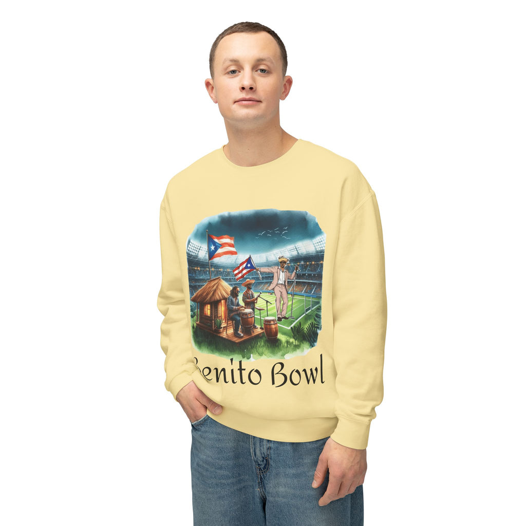 Benito Bowl Sweatshirt  Puerto Rican Tailgate SuperBowl Crewneck