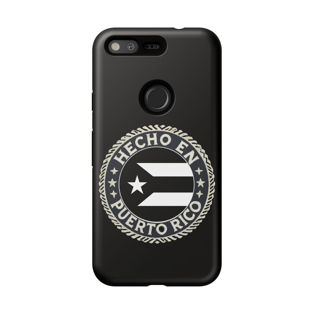 Hecho en Puerto Rico Phone Case  Puerto Rican Flag Emblem Tough Protective Cover