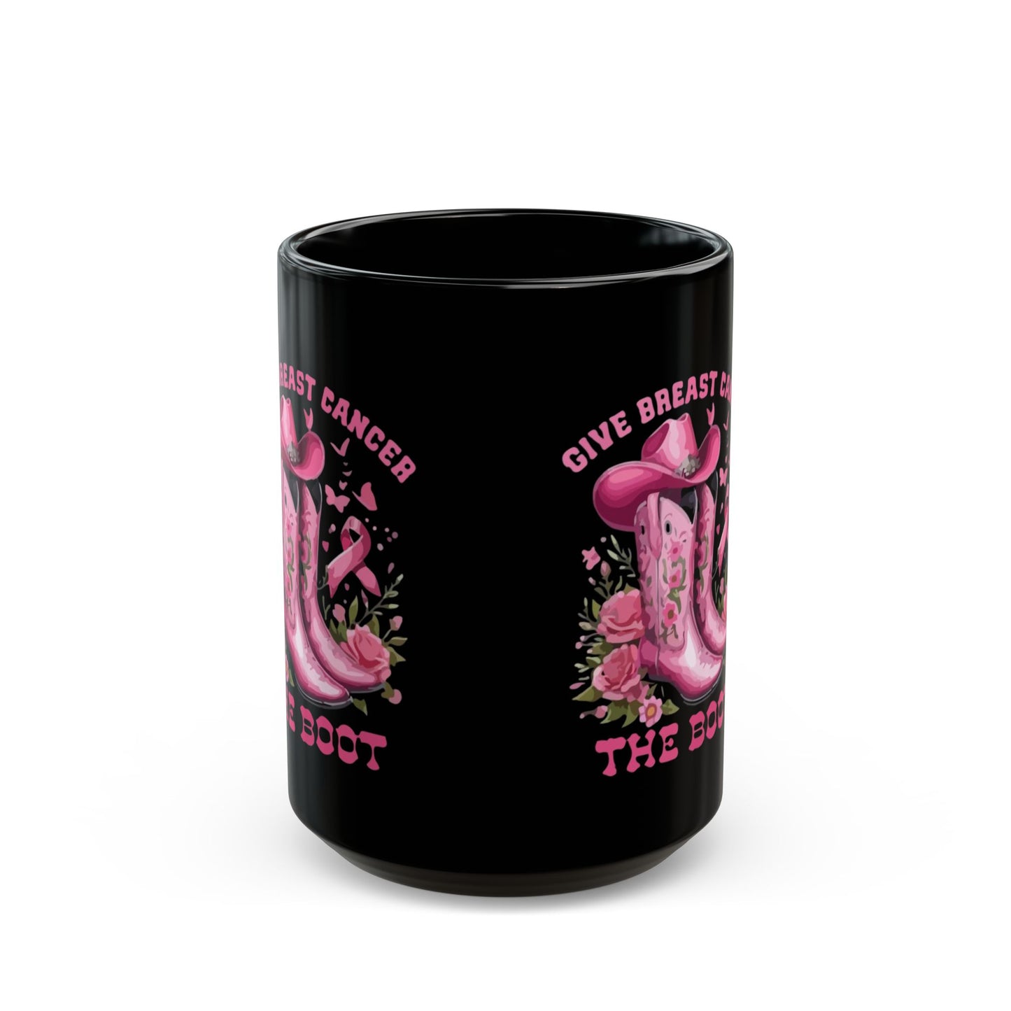 Cancer Survivor Hope Collection Breast Cancer Awareness Mug - Pink Ribbon Design, 11oz & 15oz