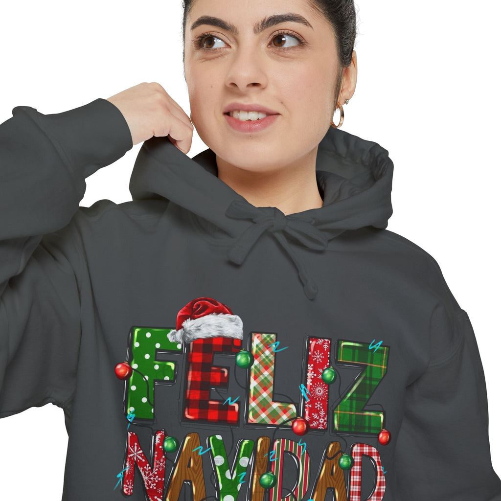 Feliz Navidad Holiday Hoodie  Festive Christmas Hoodie