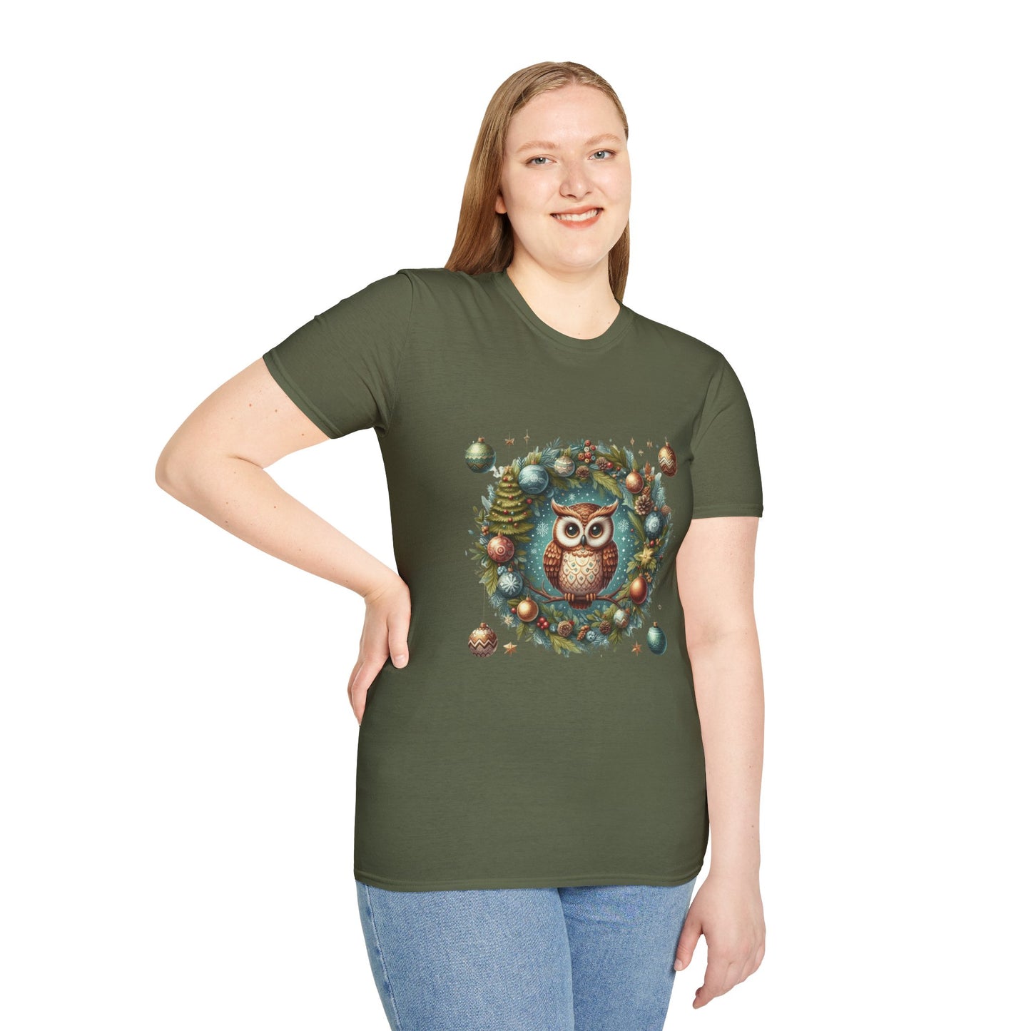 Merry Christmas Shirt  Santa, Reindeer  Holiday Spirit Design