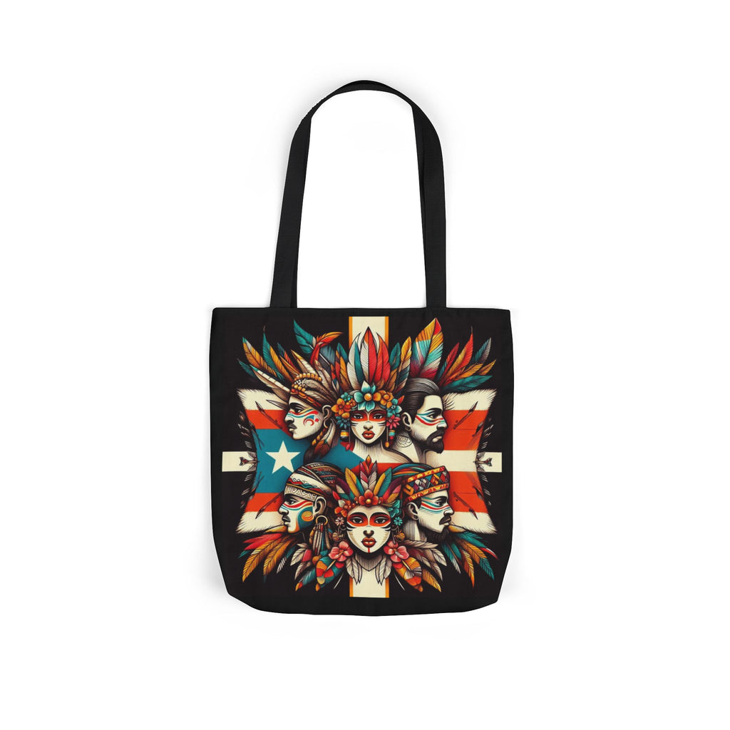 Puerto Rico Canvas Tote Bag, 5-Color Straps
