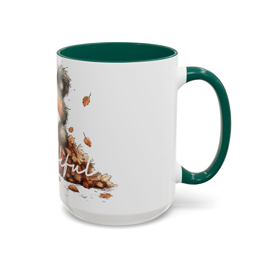 Thankful Bear Autumn Mug — Cute Fall Coffee Cup (11oz, 15oz)