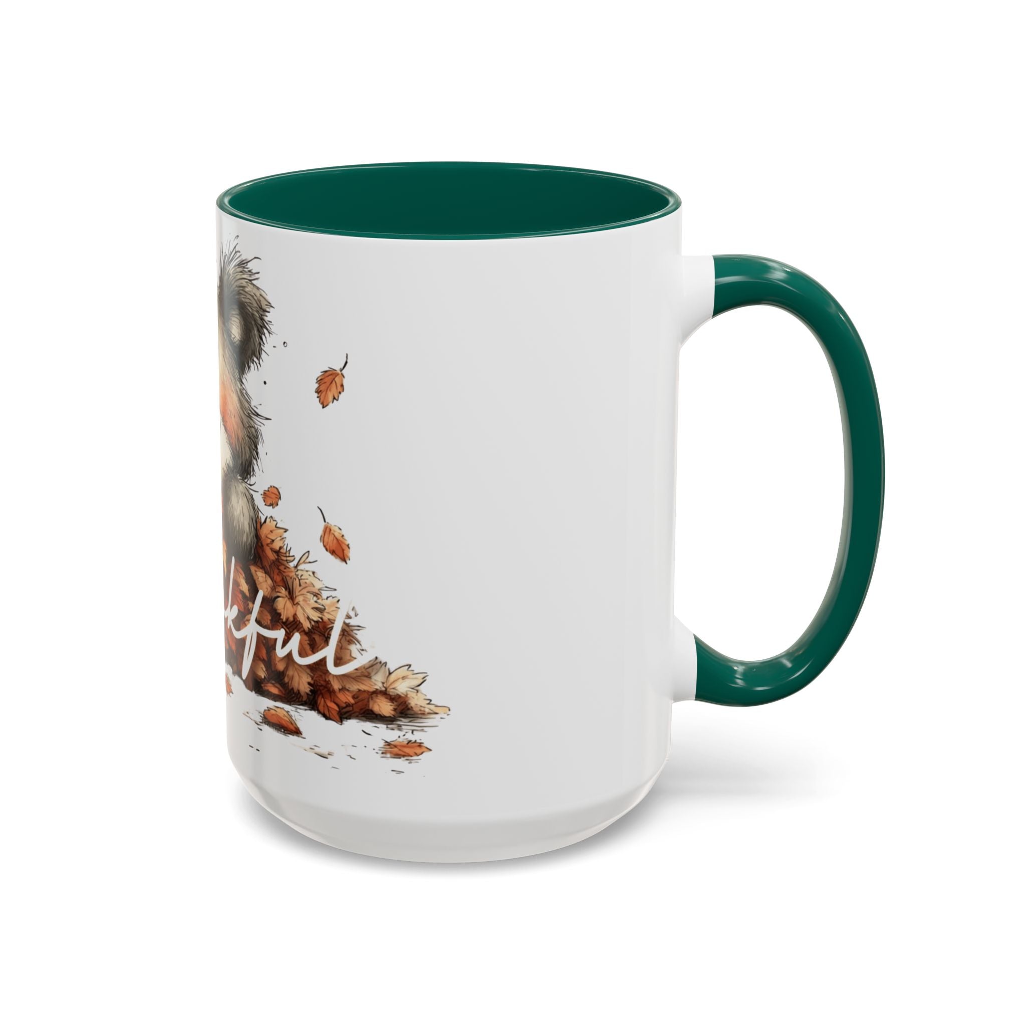 Thankful Bear Autumn Mug — Cute Fall Coffee Cup (11oz, 15oz)