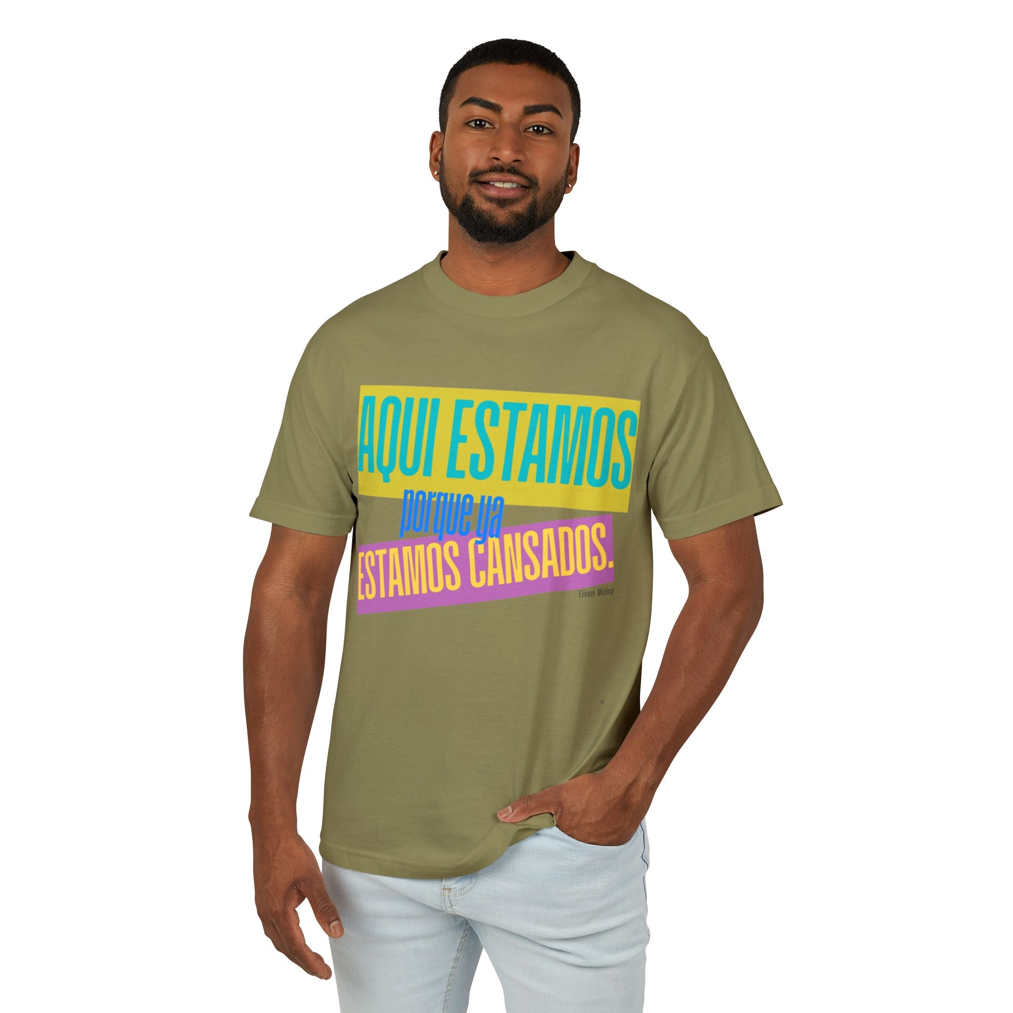 T-Shirt  "Aquí Estamos porque ya estamos cansadas" Spanish Graphic Tee