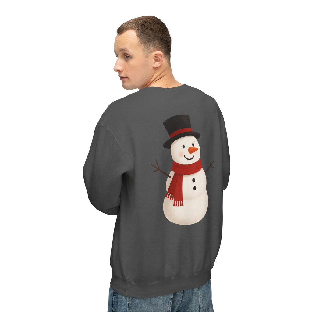 Snowman Crewneck Sweatshirt  Cute Holiday Snowman Pullover