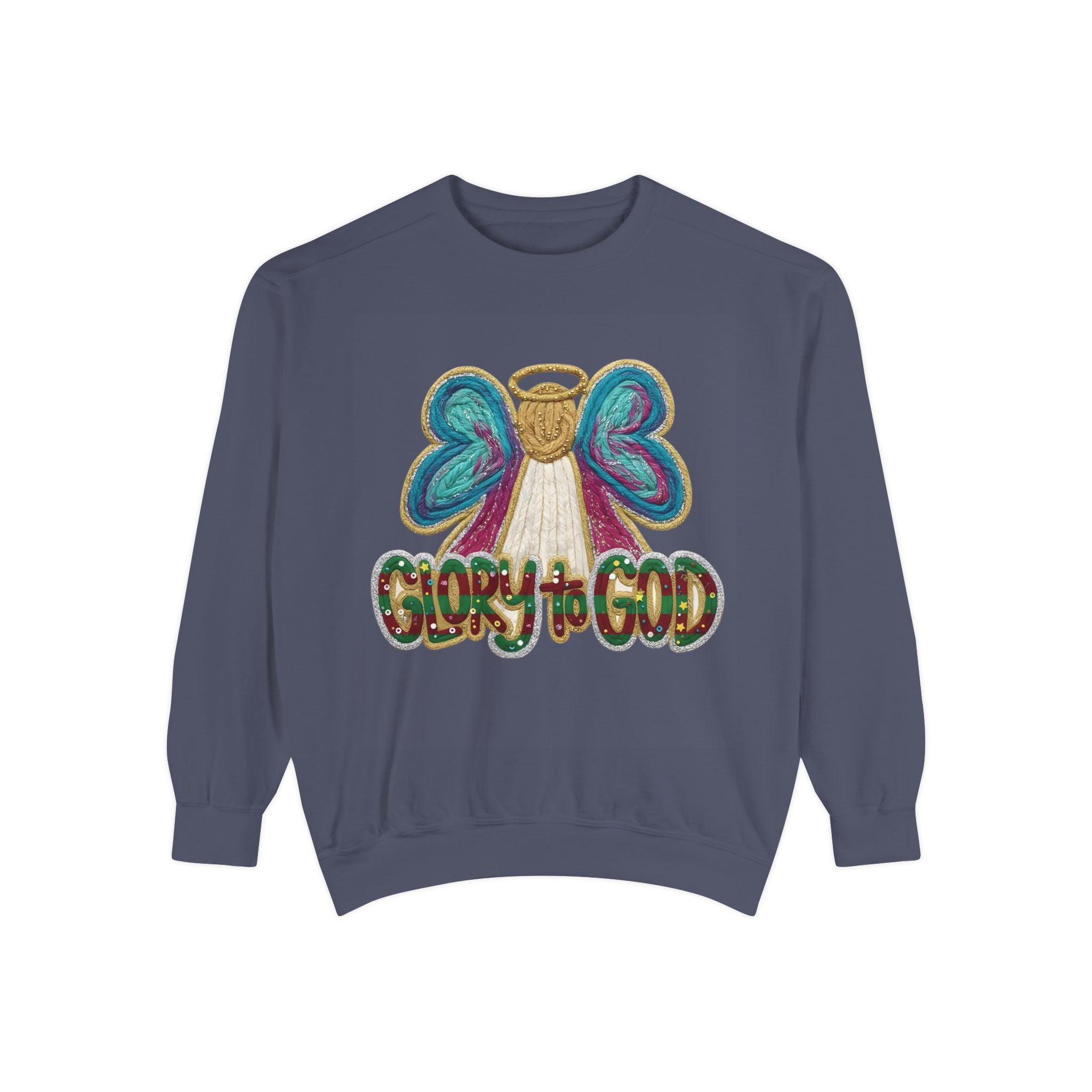 Glory to God Angel Sweatshirt Christmas Holiday Collection  Festive T-Shirt & Sweater
