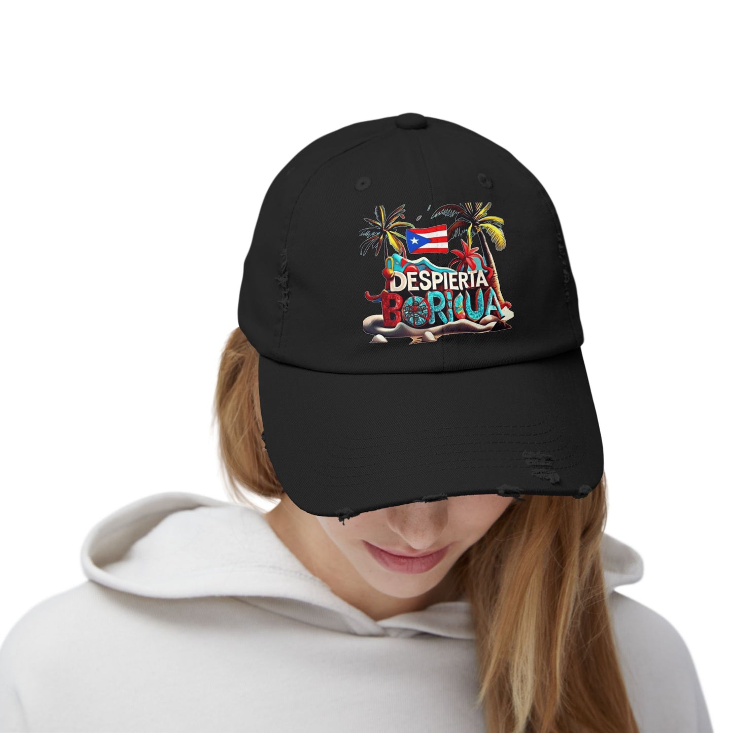 Puerto Rican Snapback Tropical Distressed Cap, Puerto Rican Pride Hat, Summer Accessories, Vacation Gear, Gift for Travelers